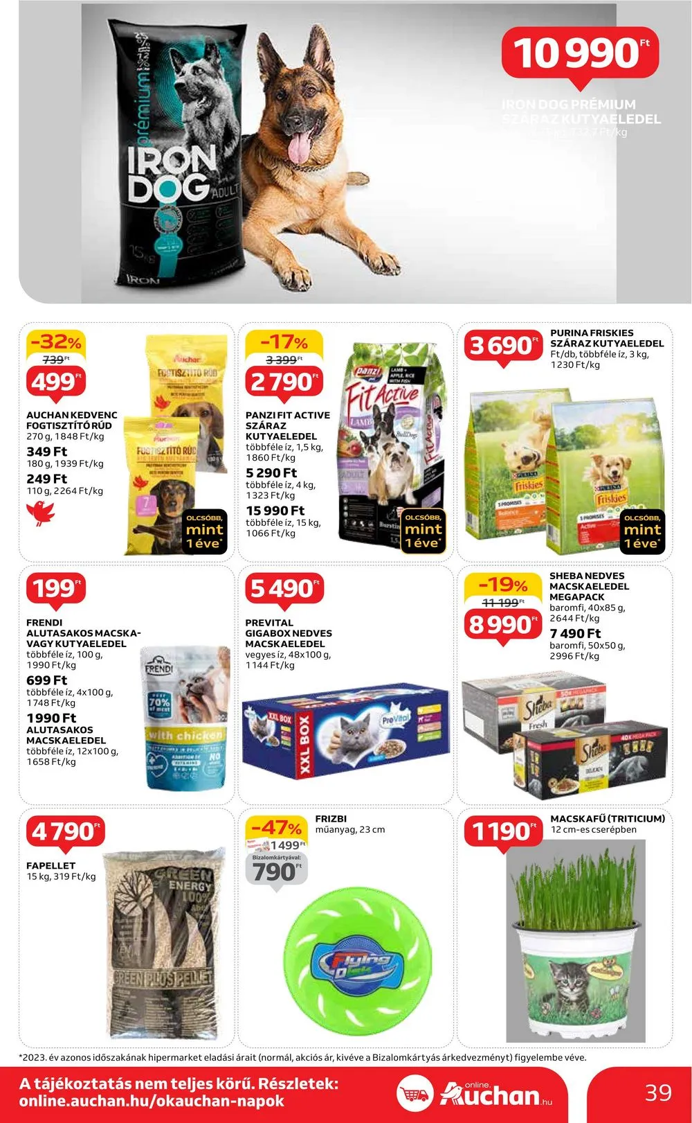 Auchan akciós újság Hipermarket 04.04–04.10 – 39. oldal