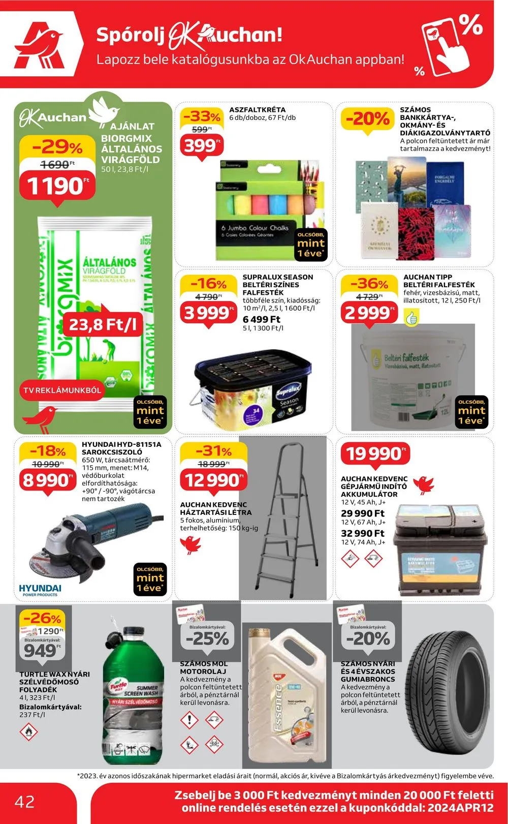 Auchan akciós újság Hipermarket 04.04–04.10 – 42. oldal