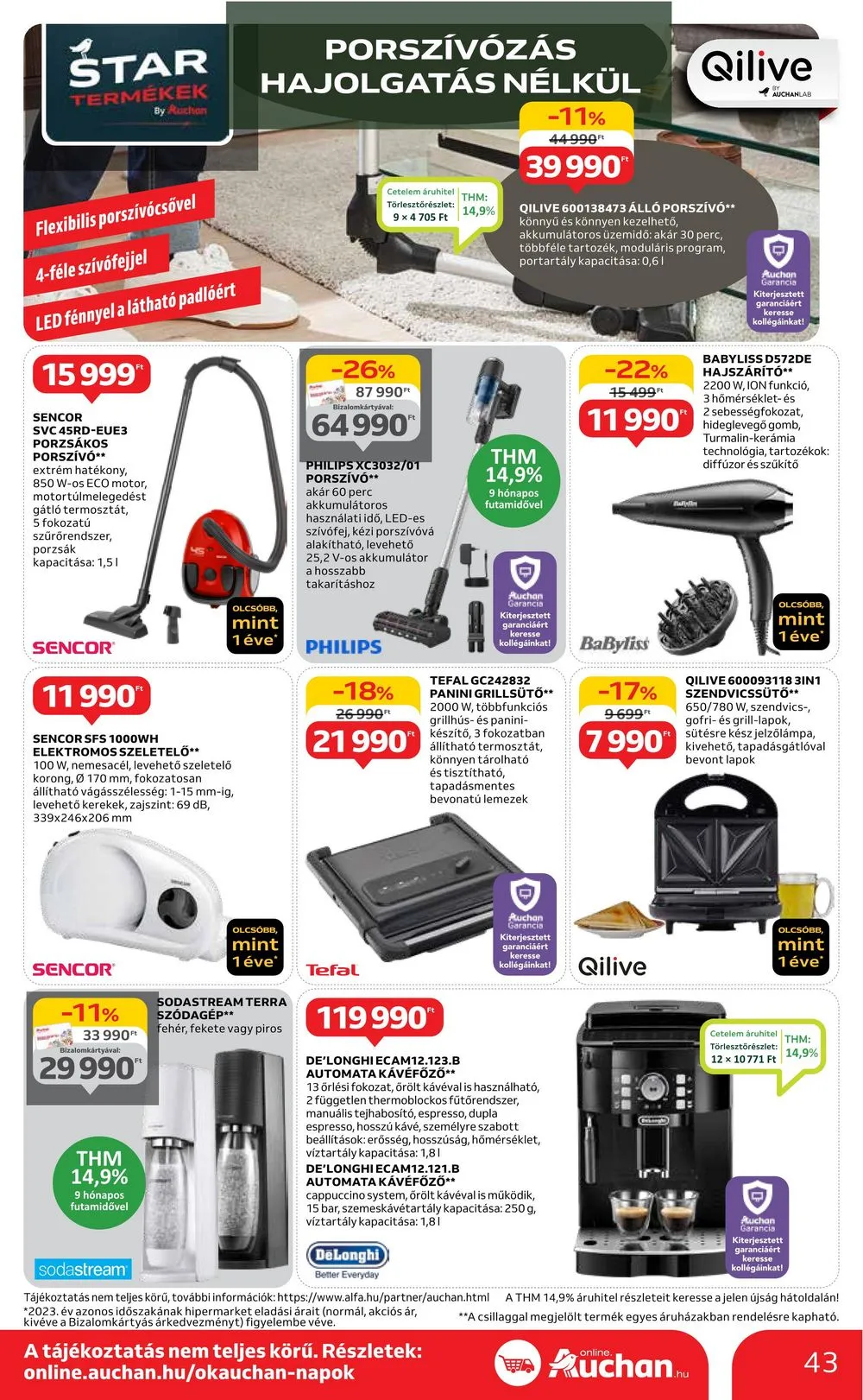 Auchan akciós újság Hipermarket 04.04–04.10 – 43. oldal