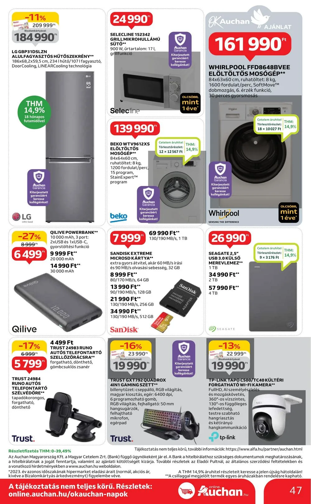 Auchan akciós újság Hipermarket 04.04–04.10 – 47. oldal