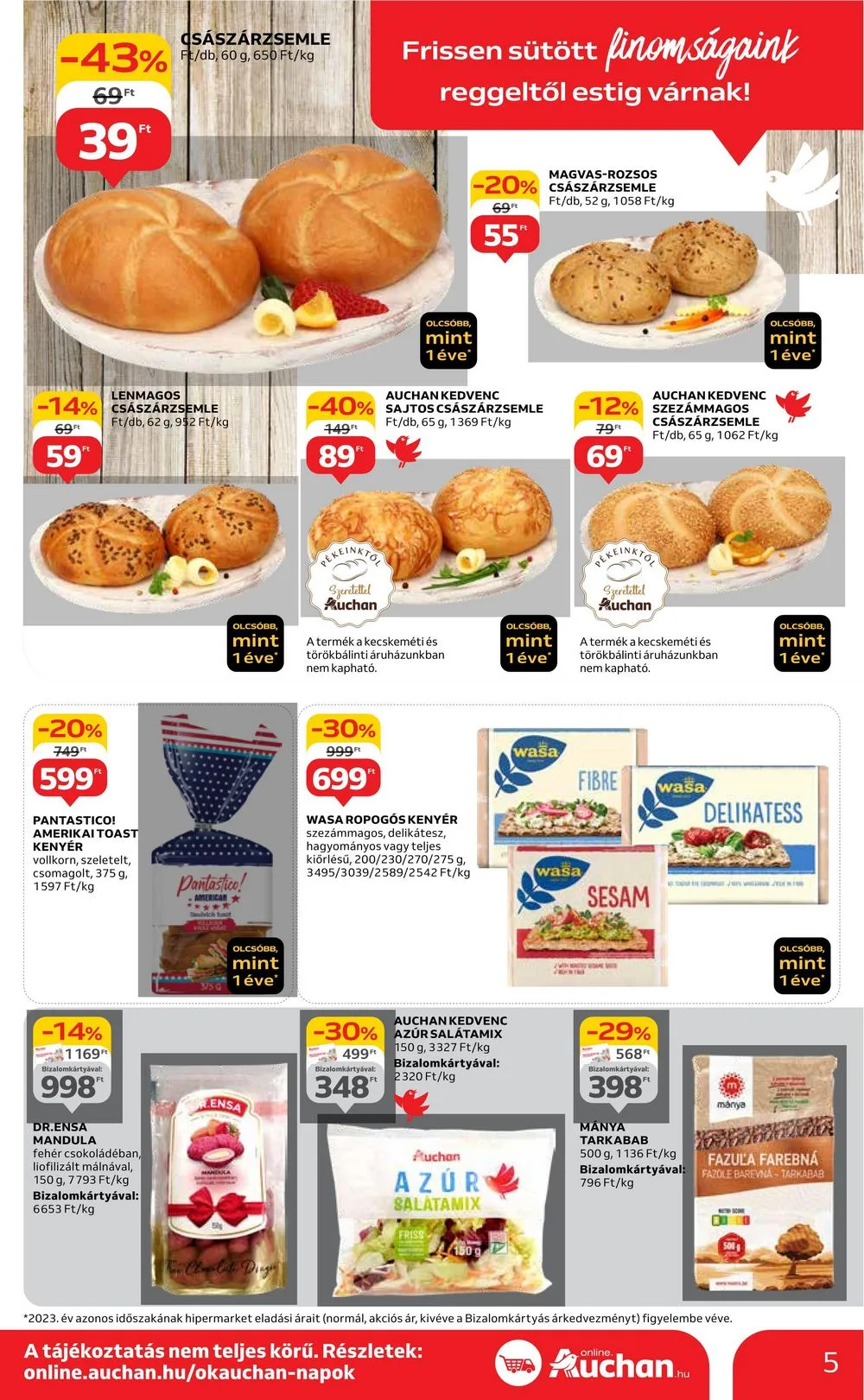 Auchan akciós újság Hipermarket 04.04–04.10 – 5. oldal