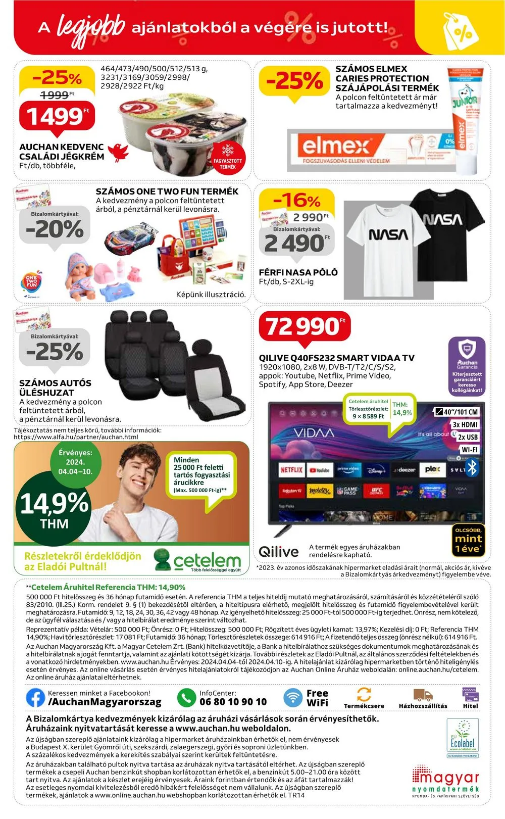 Auchan akciós újság Hipermarket 04.04–04.10 – 50. oldal