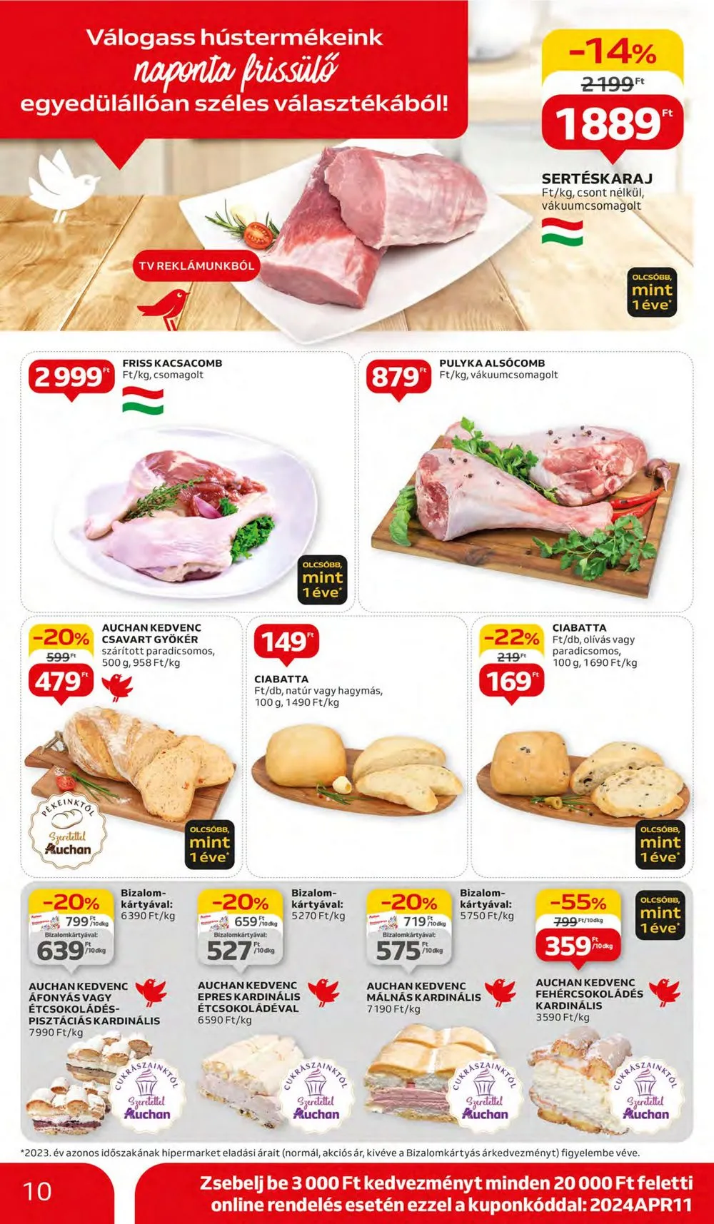 Auchan akciós újság Hipermarket 04.11–04.17 – 10. oldal
