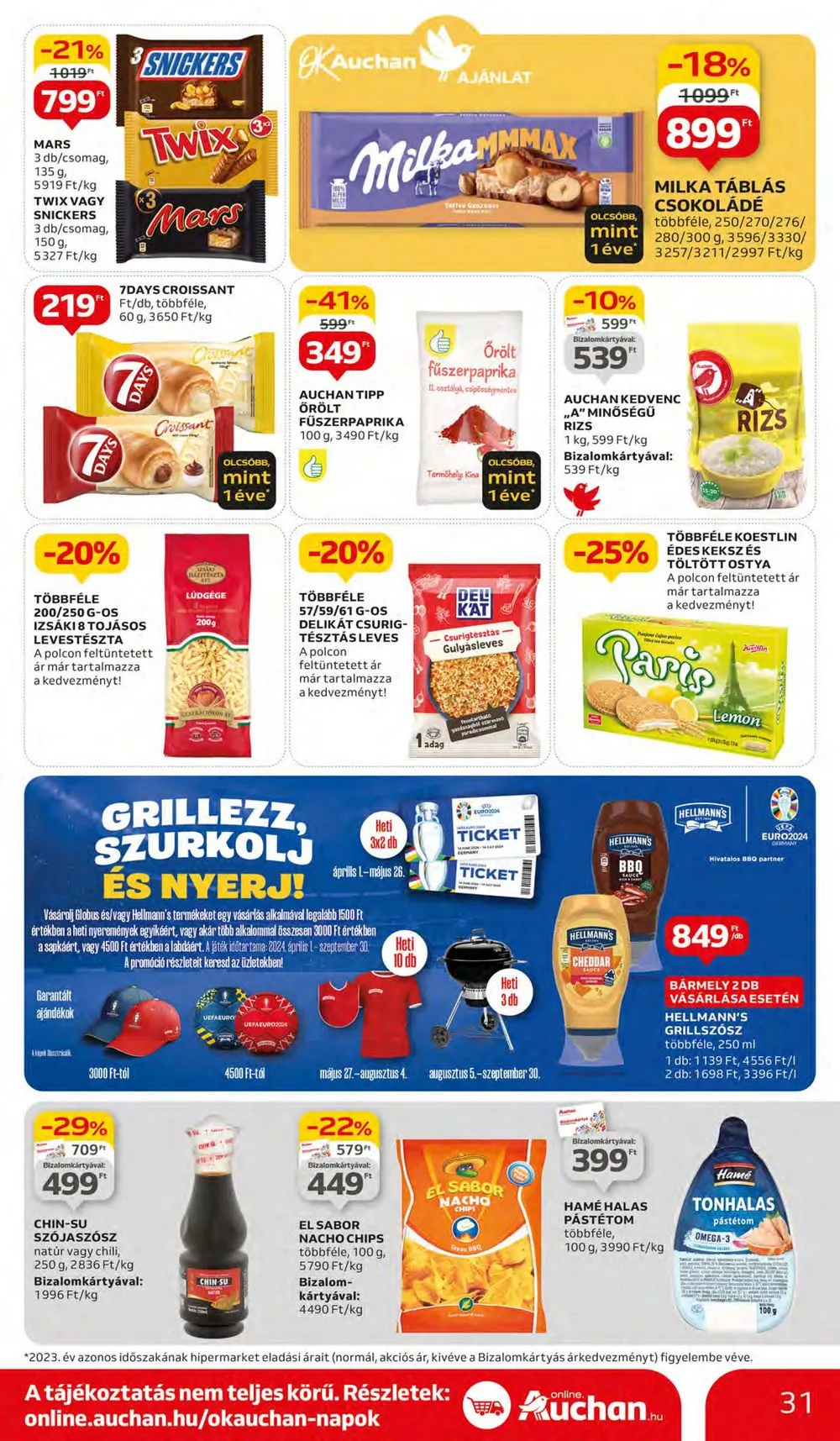 Auchan akciós újság Hipermarket 04.11–04.17 – 31. oldal