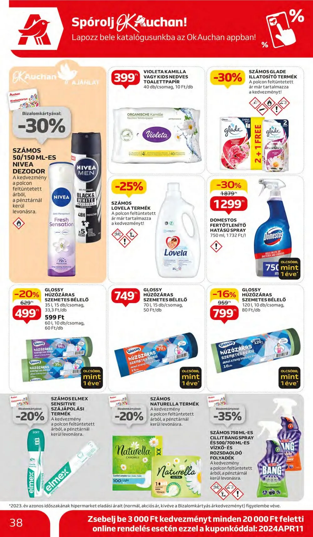 Auchan akciós újság Hipermarket 04.11–04.17 – 38. oldal