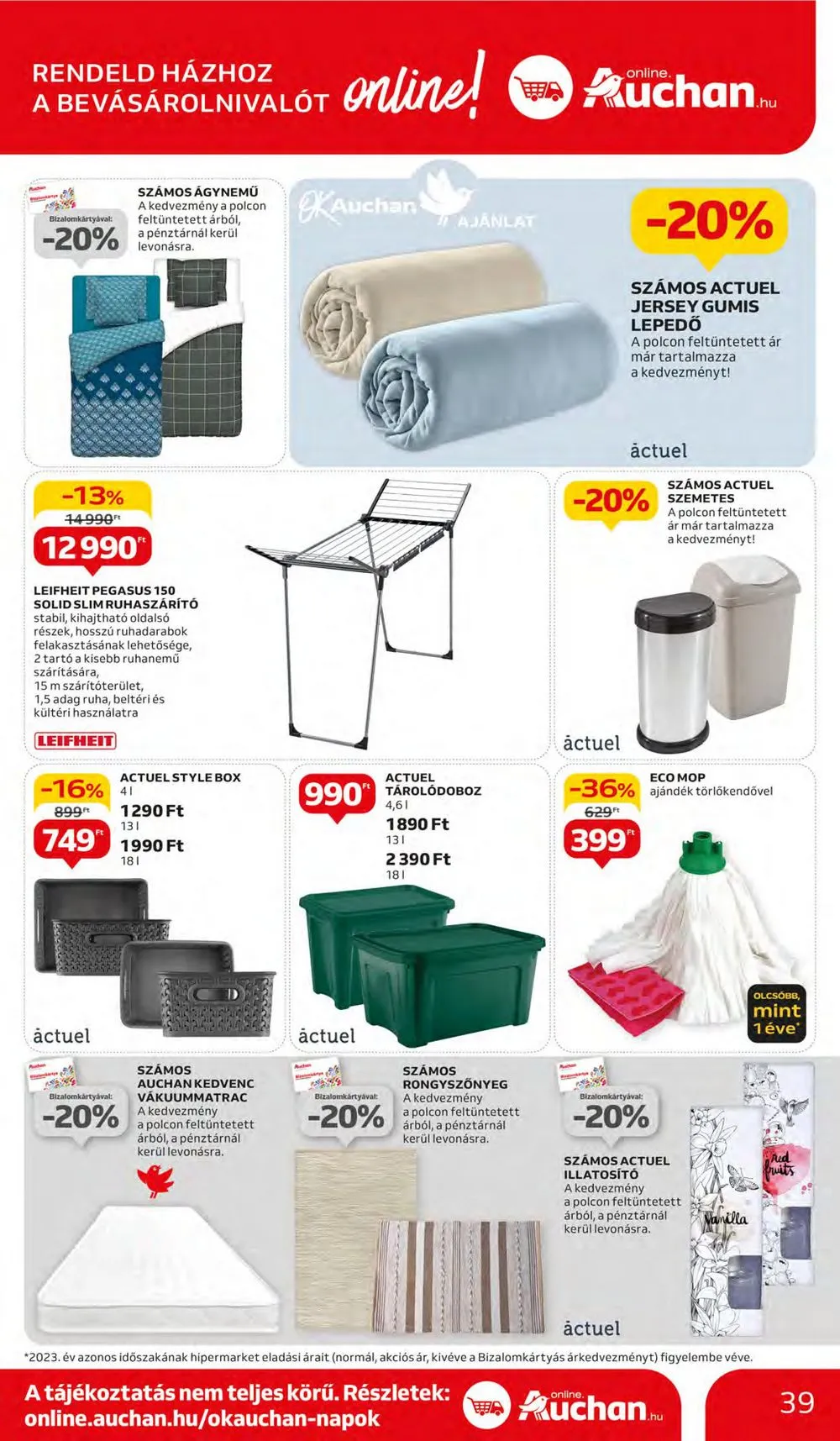 Auchan akciós újság Hipermarket 04.11–04.17 – 39. oldal