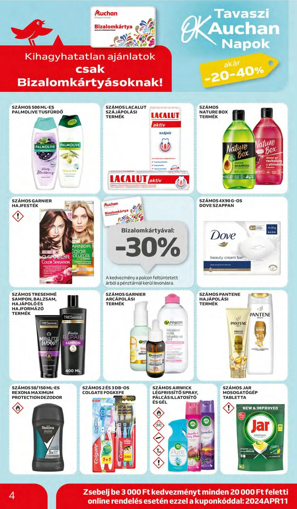 Auchan akciós újság Hipermarket 04.11–04.17 – 4. oldal
