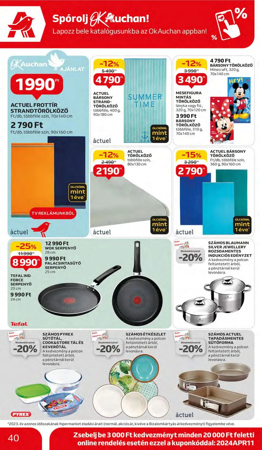 Auchan akciós újság Hipermarket 04.11–04.17 – 40. oldal