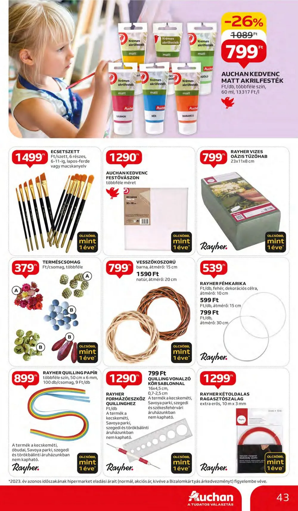Auchan akciós újság Hipermarket 04.11–04.17 – 43. oldal