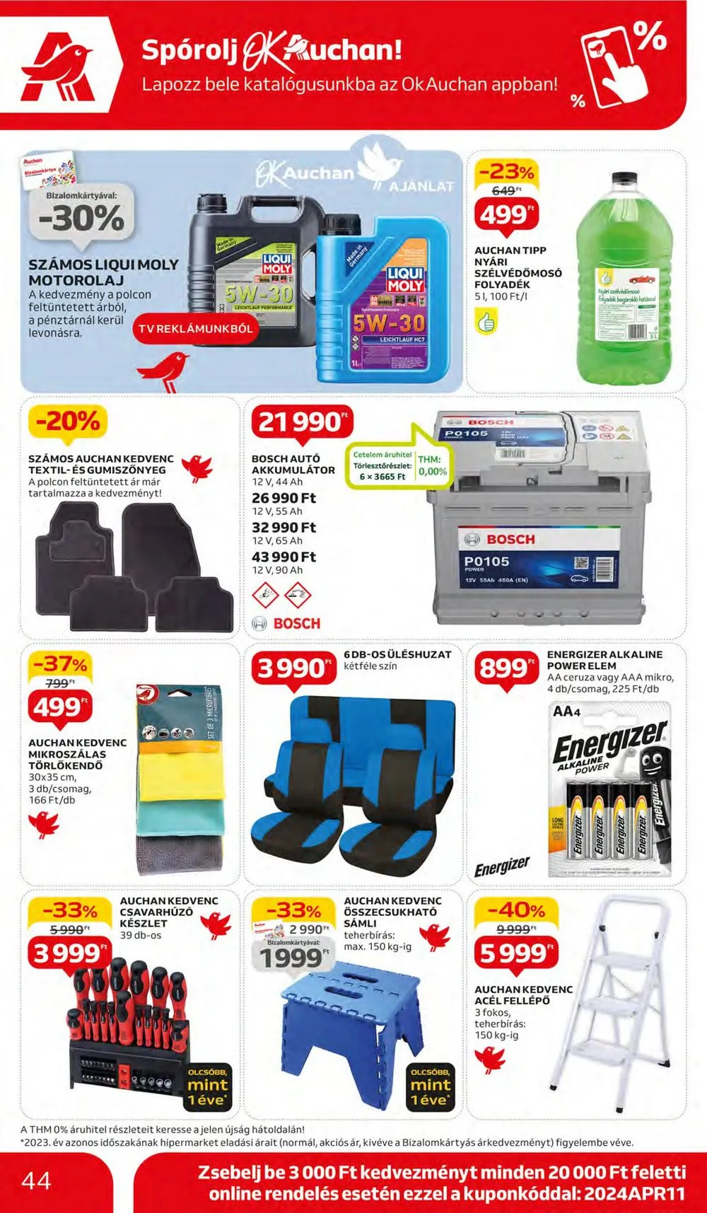 Auchan akciós újság Hipermarket 04.11–04.17 – 44. oldal