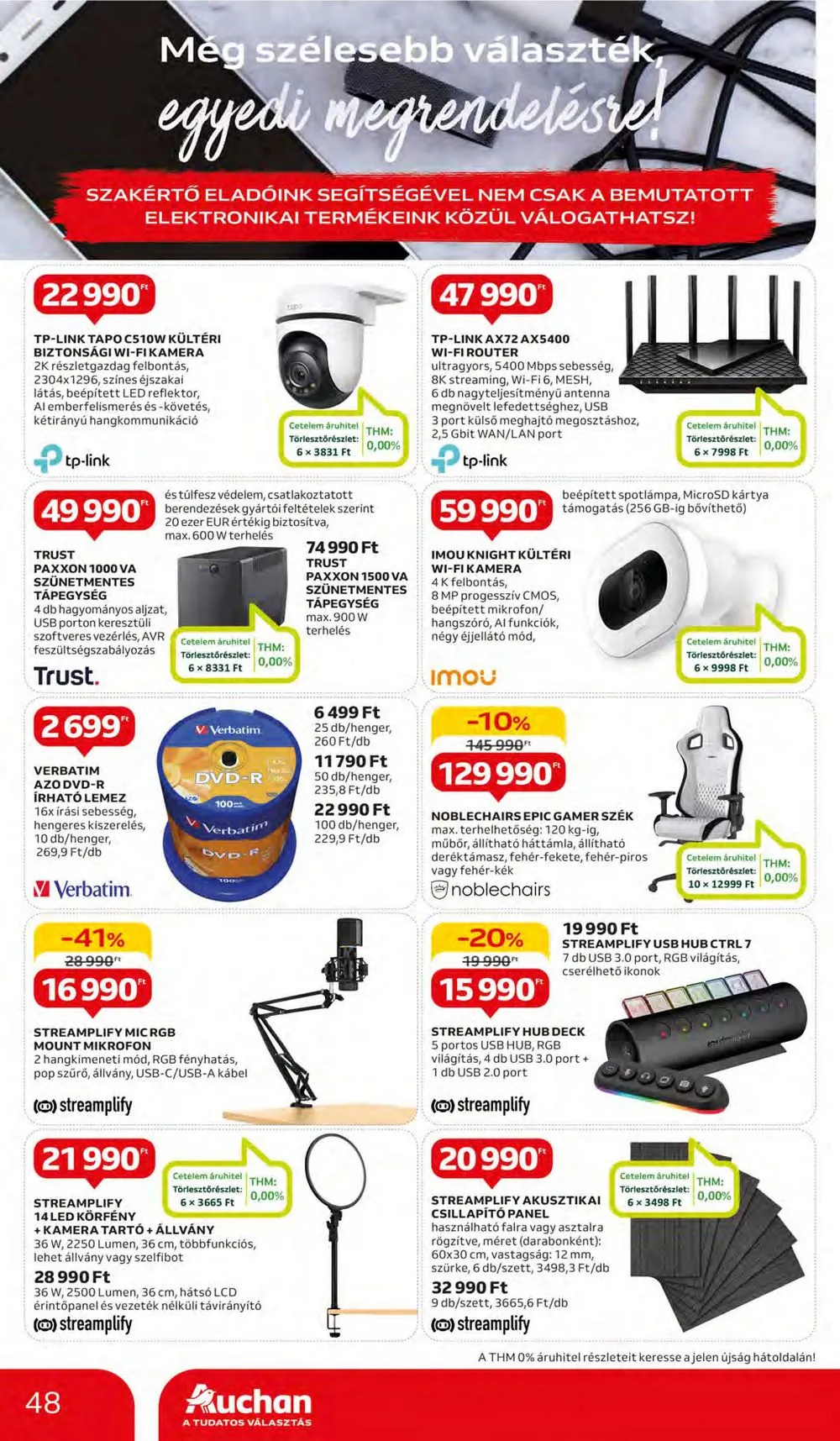 Auchan akciós újság Hipermarket 04.11–04.17 – 48. oldal