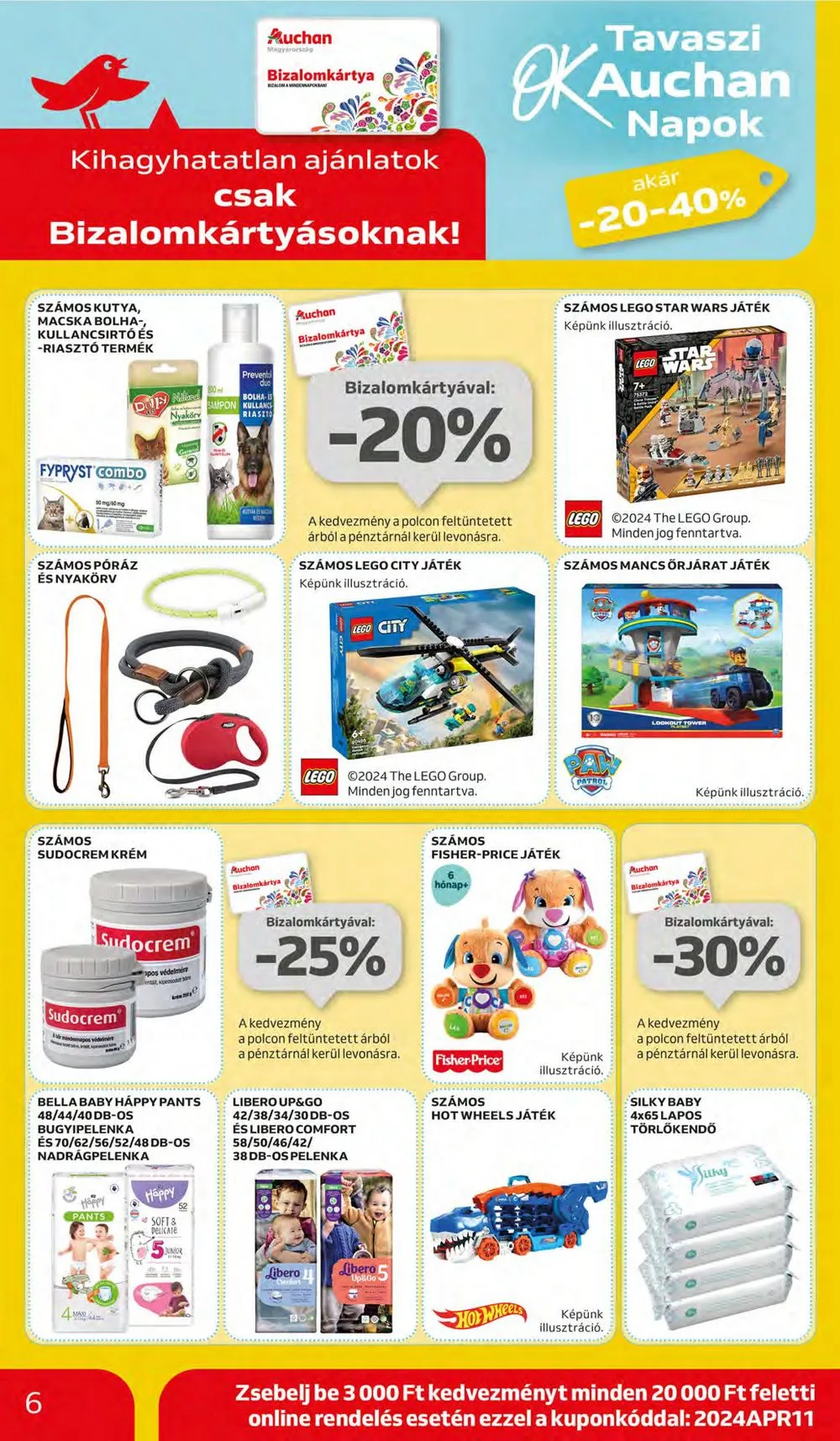Auchan akciós újság Hipermarket 04.11–04.17 – 6. oldal