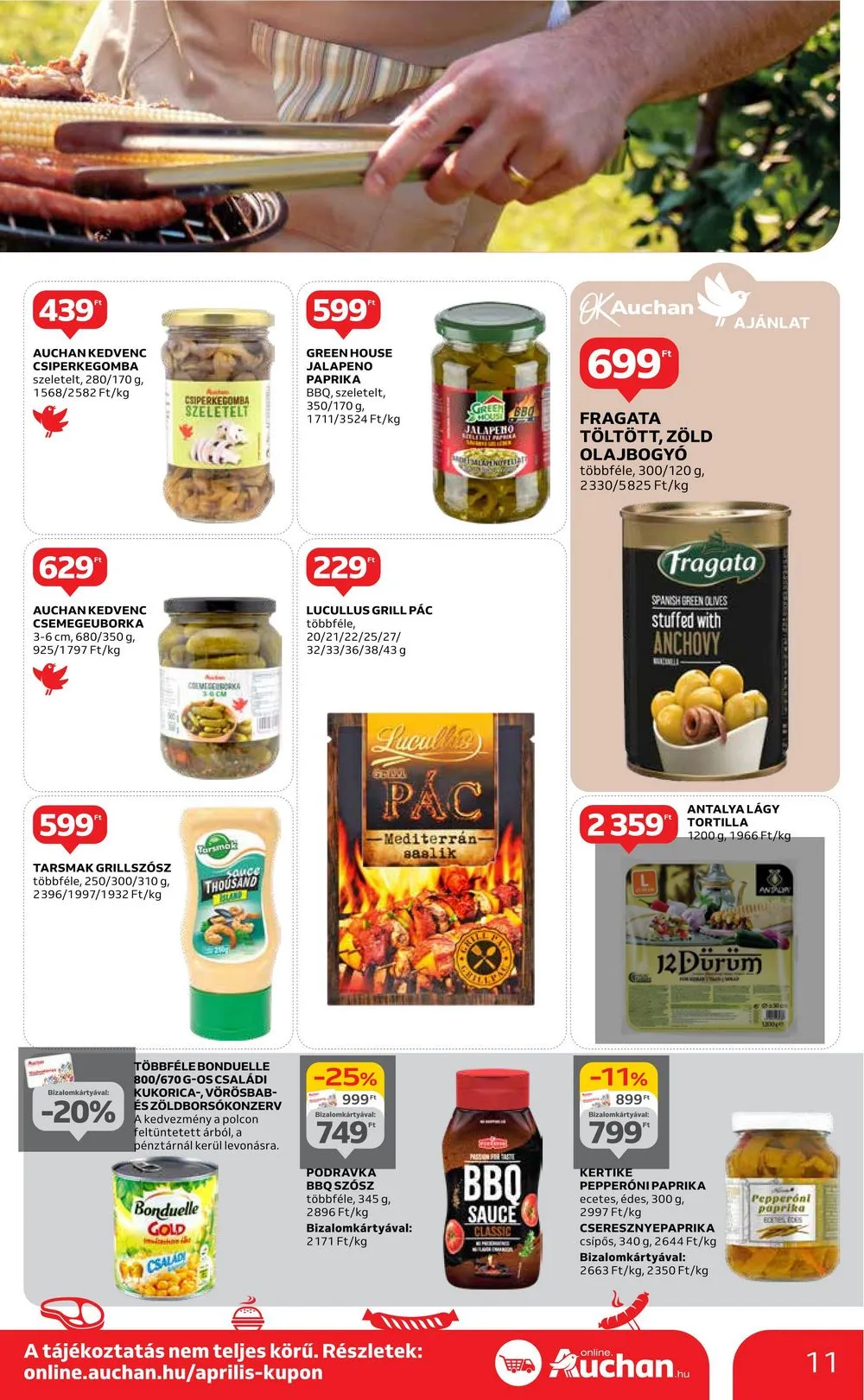 Auchan akciós újság Hipermarket 04.18–04.24 – 11. oldal