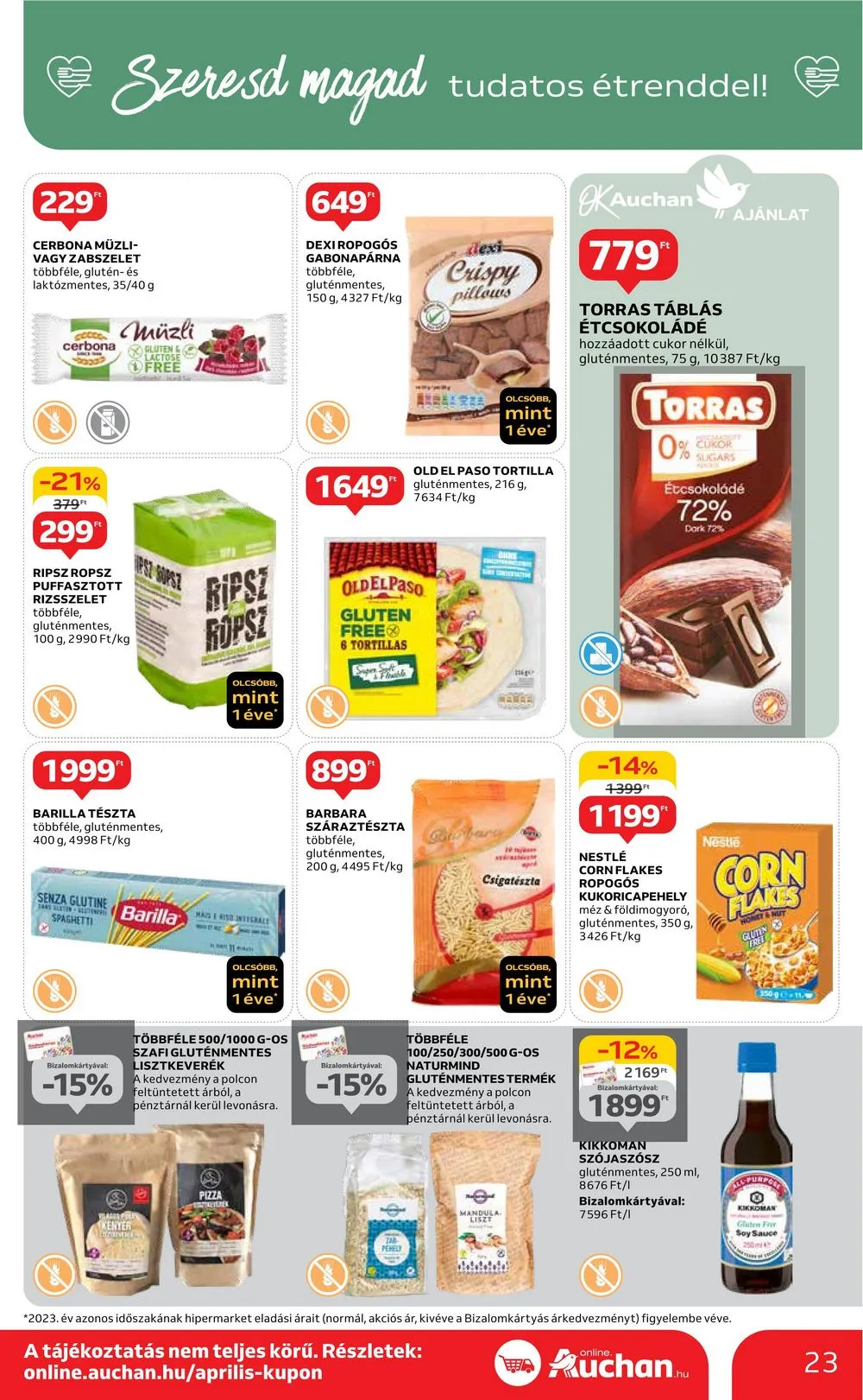 Auchan akciós újság Hipermarket 04.18–04.24 – 23. oldal