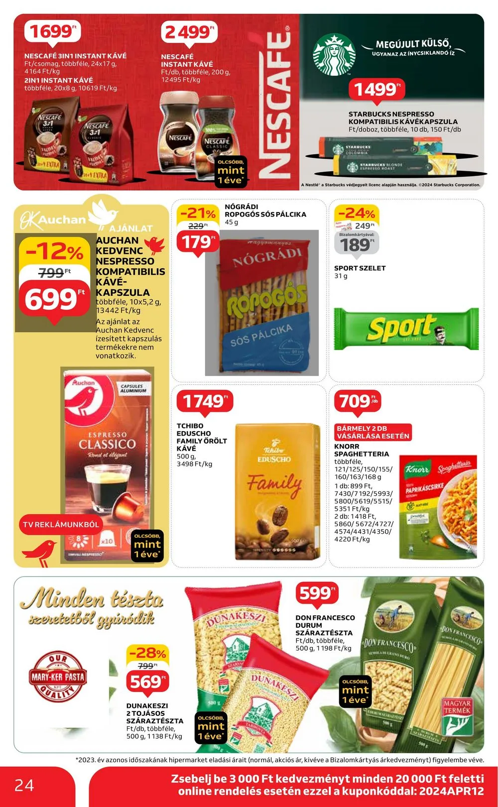Auchan akciós újság Hipermarket 04.18–04.24 – 24. oldal