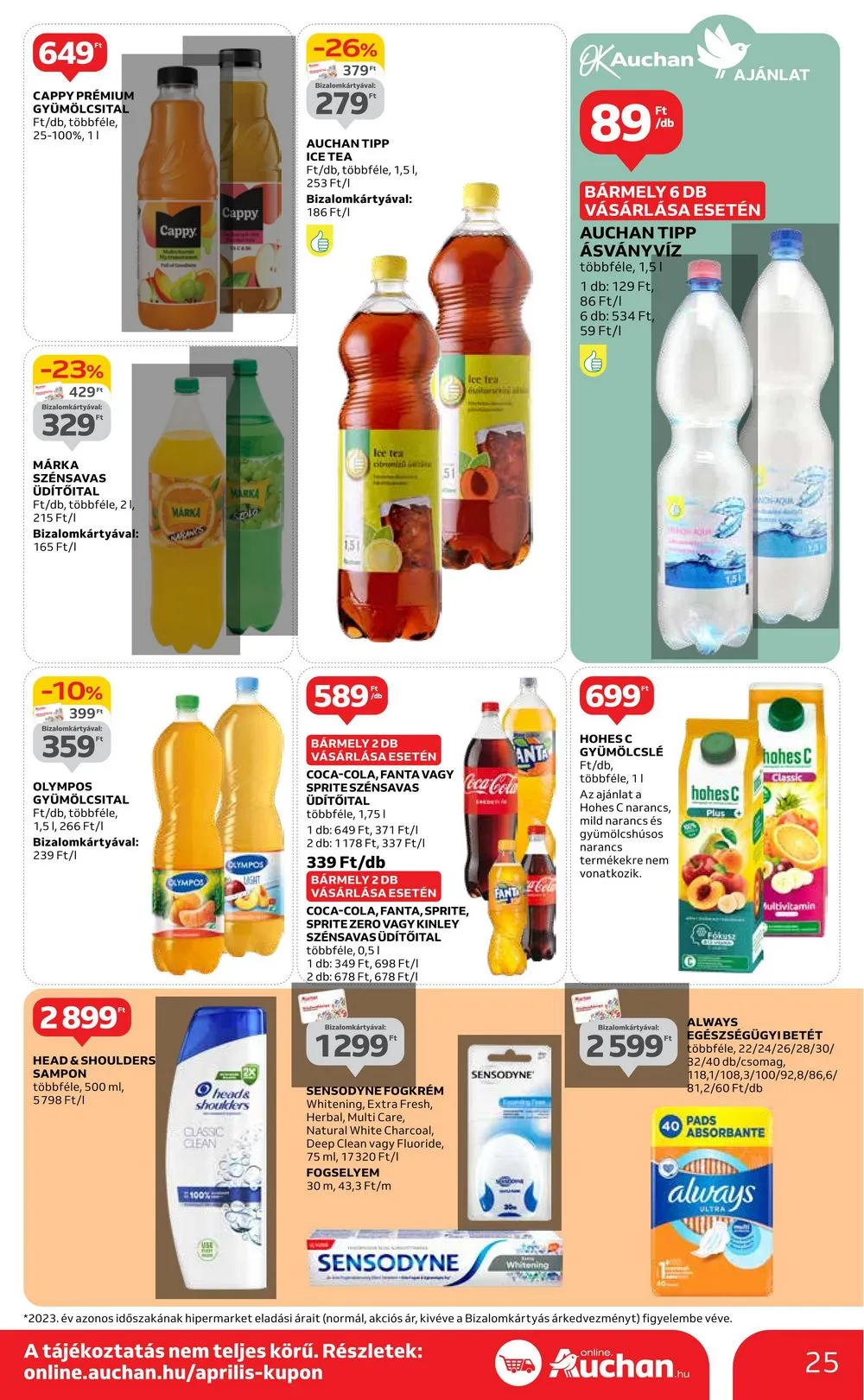 Auchan akciós újság Hipermarket 04.18–04.24 – 25. oldal