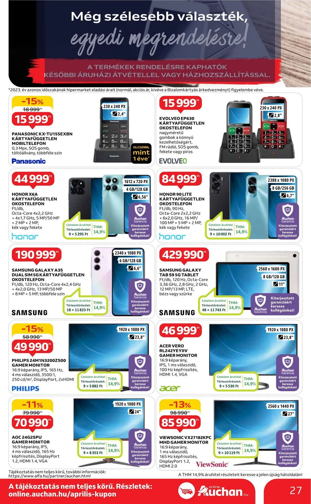 Auchan akciós újság Hipermarket 04.18–04.24 – 27. oldal