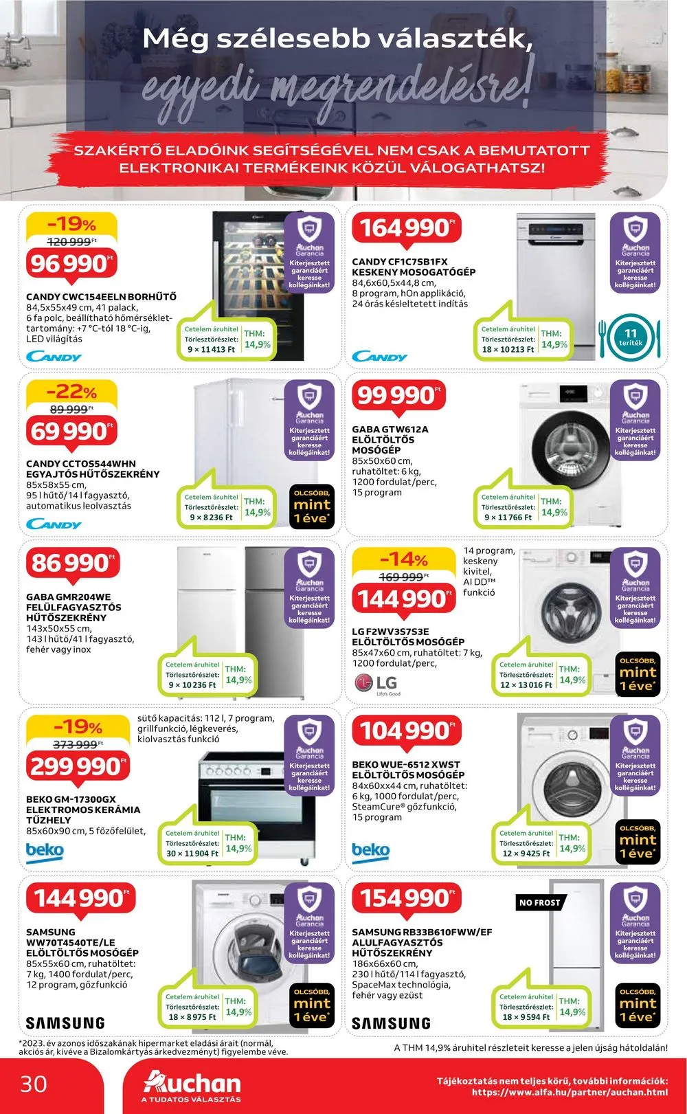 Auchan akciós újság Hipermarket 04.18–04.24 – 30. oldal