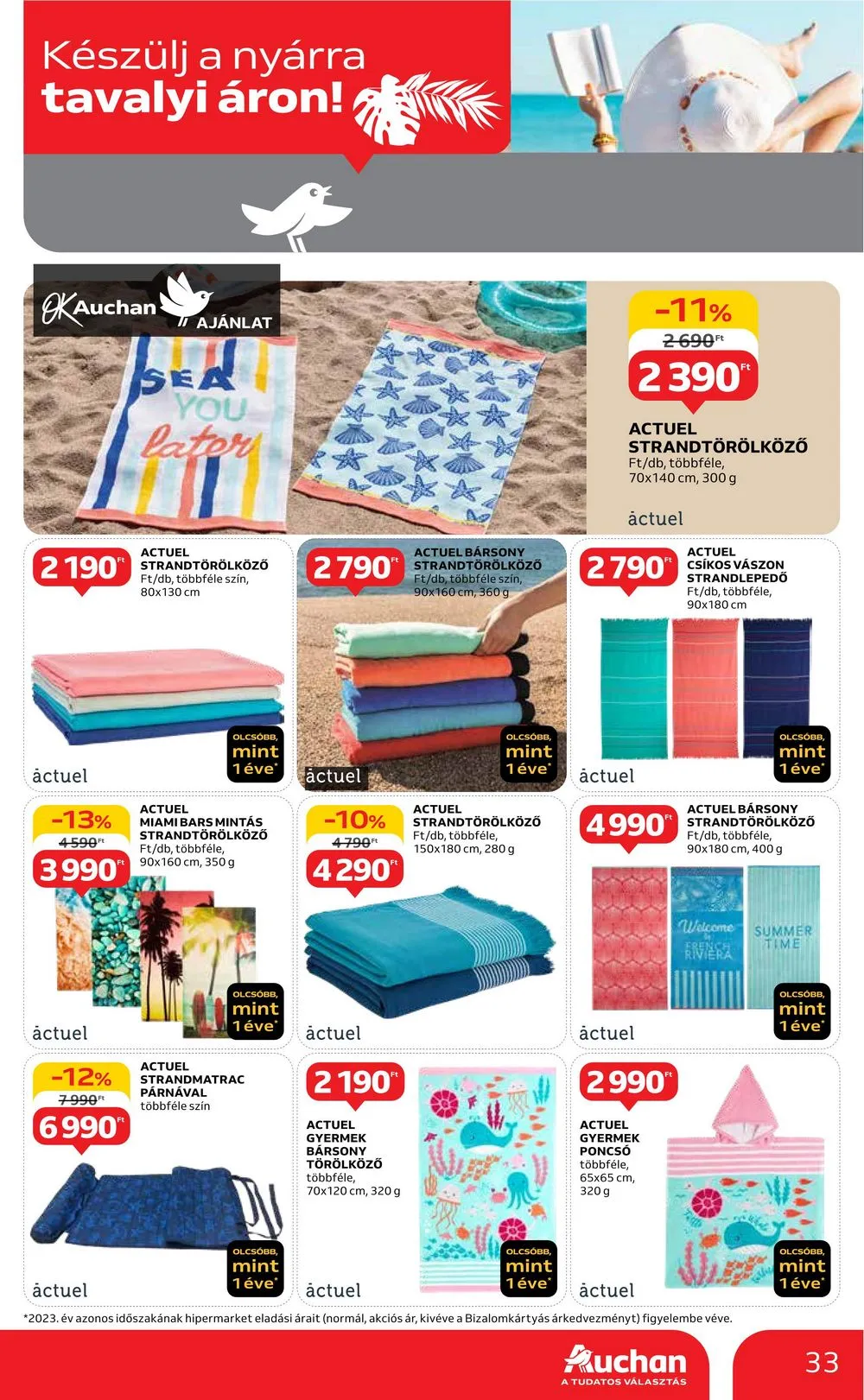 Auchan akciós újság Hipermarket 04.18–04.24 – 33. oldal