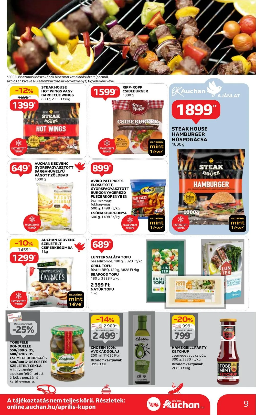 Auchan akciós újság Hipermarket 04.18–04.24 – 9. oldal