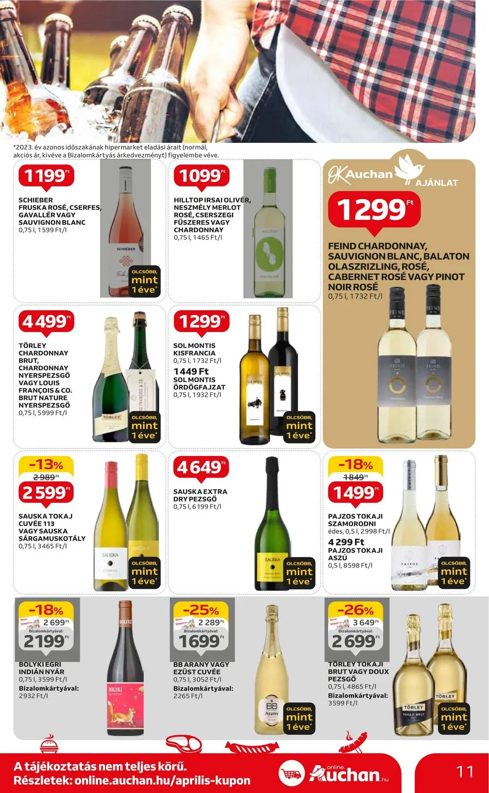 Auchan akciós újság Hipermarket 04.25–04.30 – 11. oldal