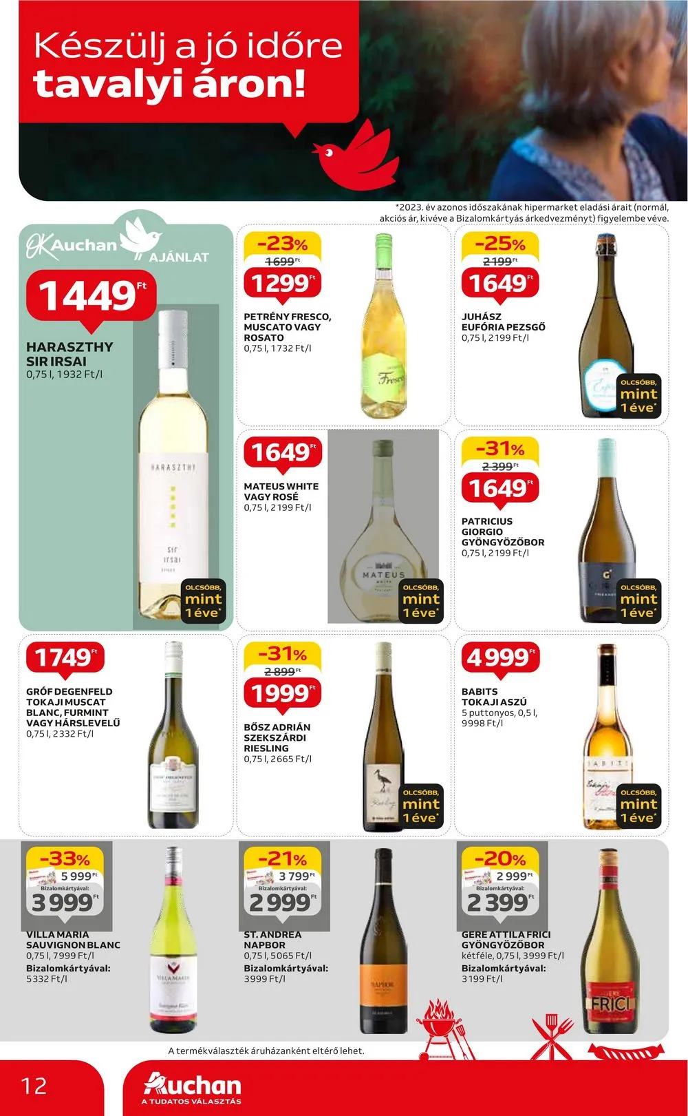 Auchan akciós újság Hipermarket 04.25–04.30 – 12. oldal