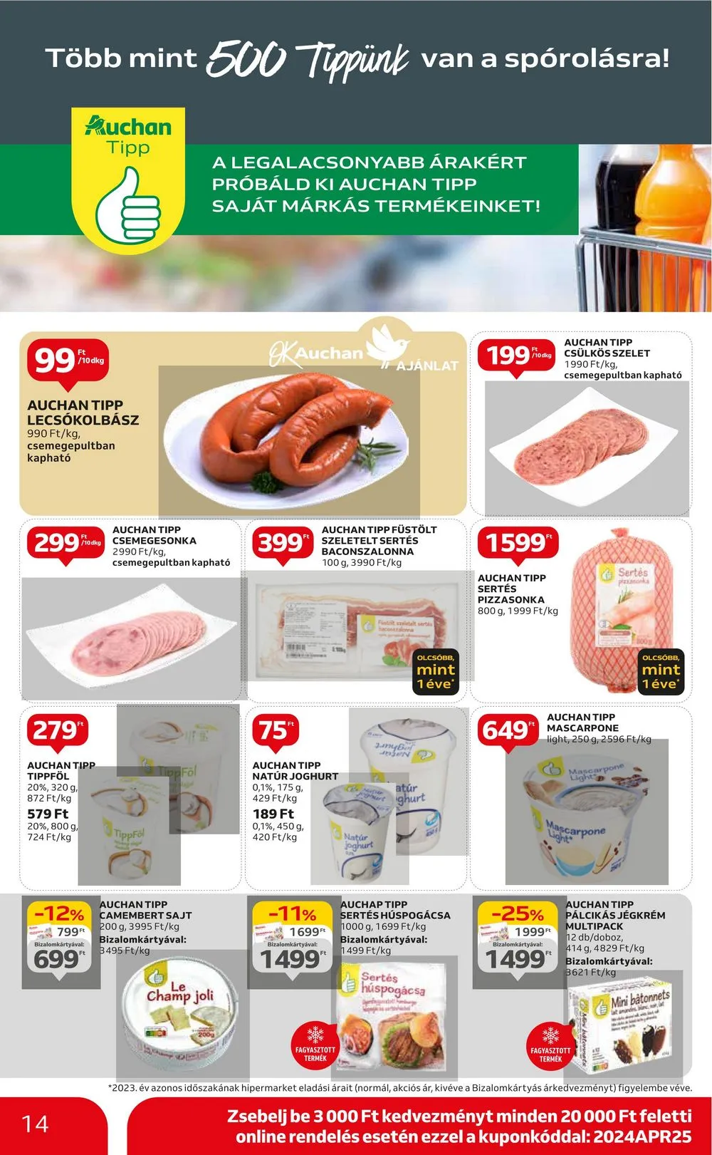 Auchan akciós újság Hipermarket 04.25–04.30 – 14. oldal