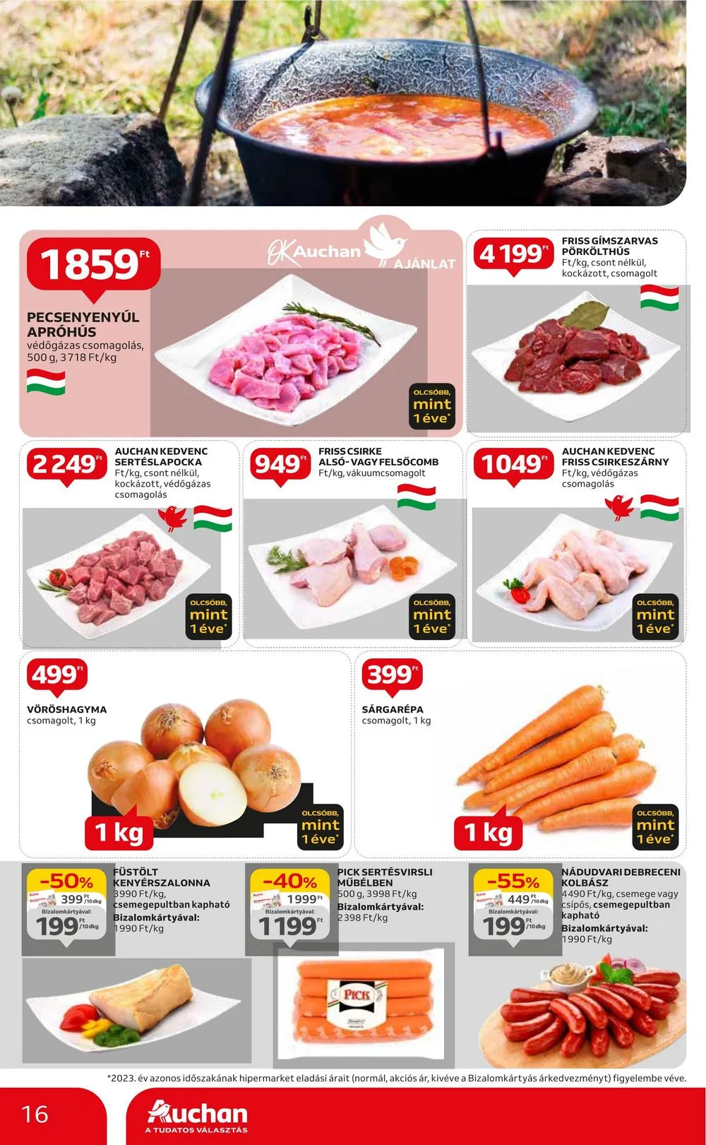 Auchan akciós újság Hipermarket 04.25–04.30 – 16. oldal