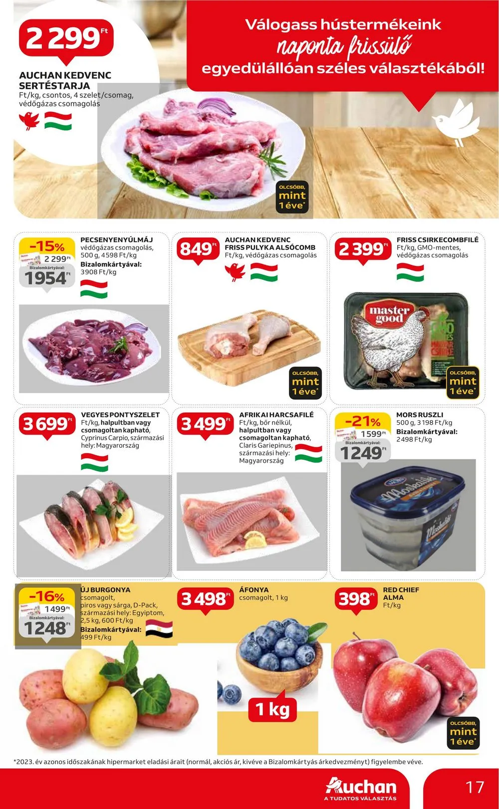 Auchan akciós újság Hipermarket 04.25–04.30 – 17. oldal