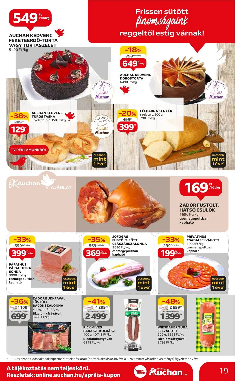 Auchan akciós újság Hipermarket 04.25–04.30 – 19. oldal