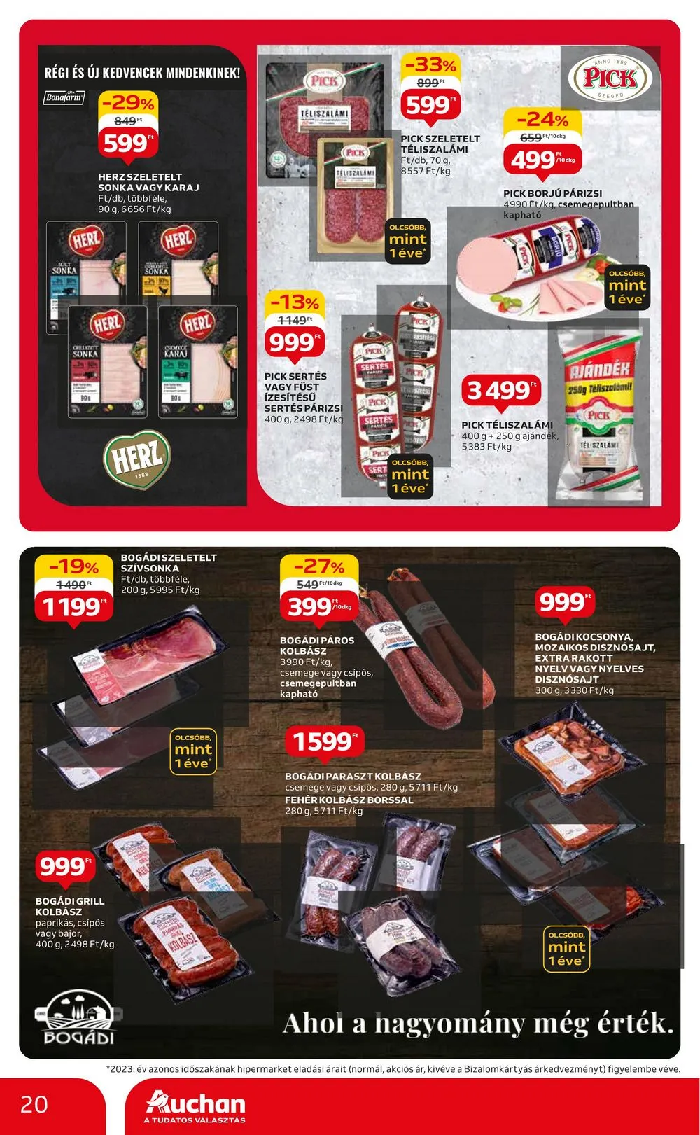Auchan akciós újság Hipermarket 04.25–04.30 – 20. oldal