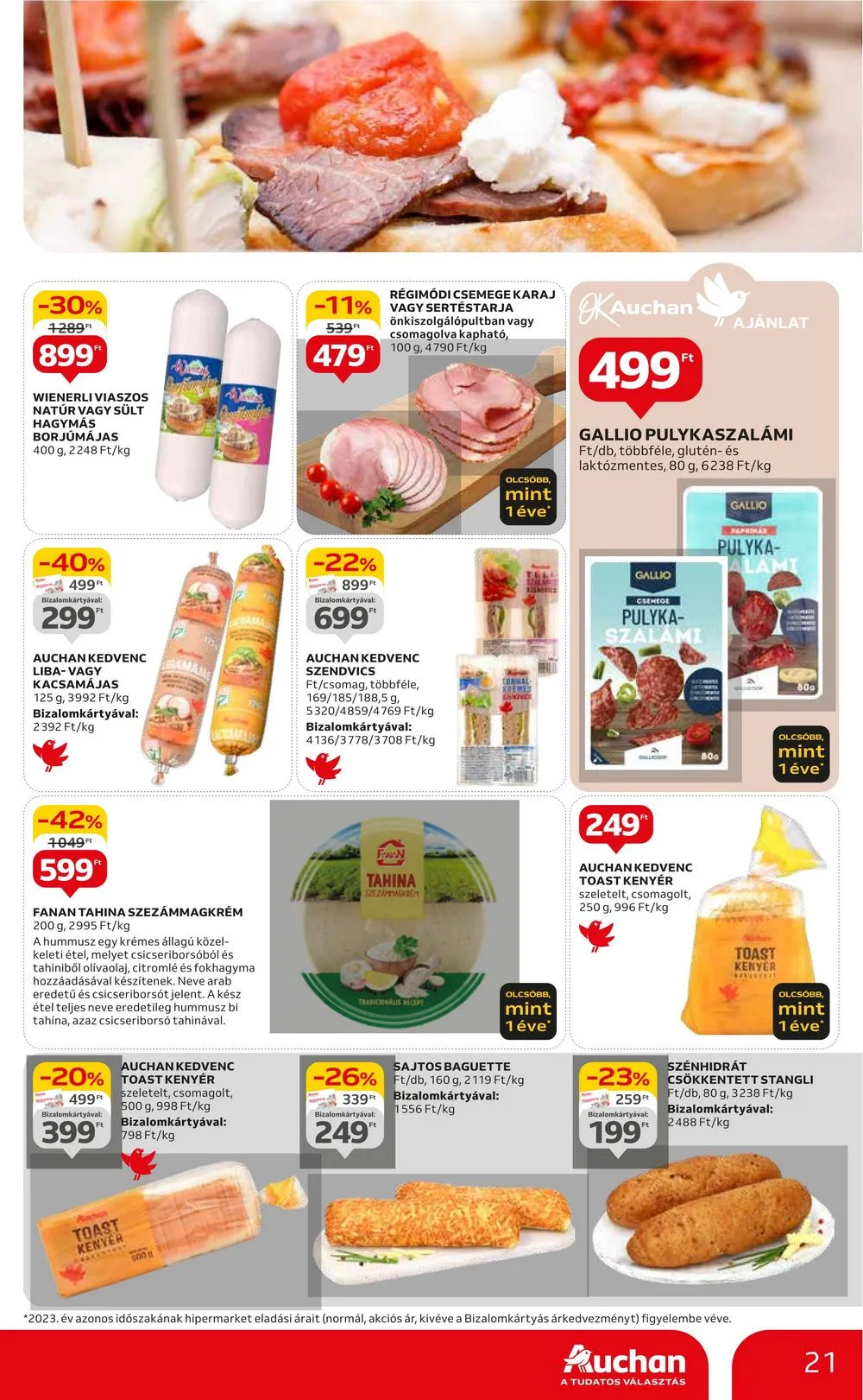 Auchan akciós újság Hipermarket 04.25–04.30 – 21. oldal