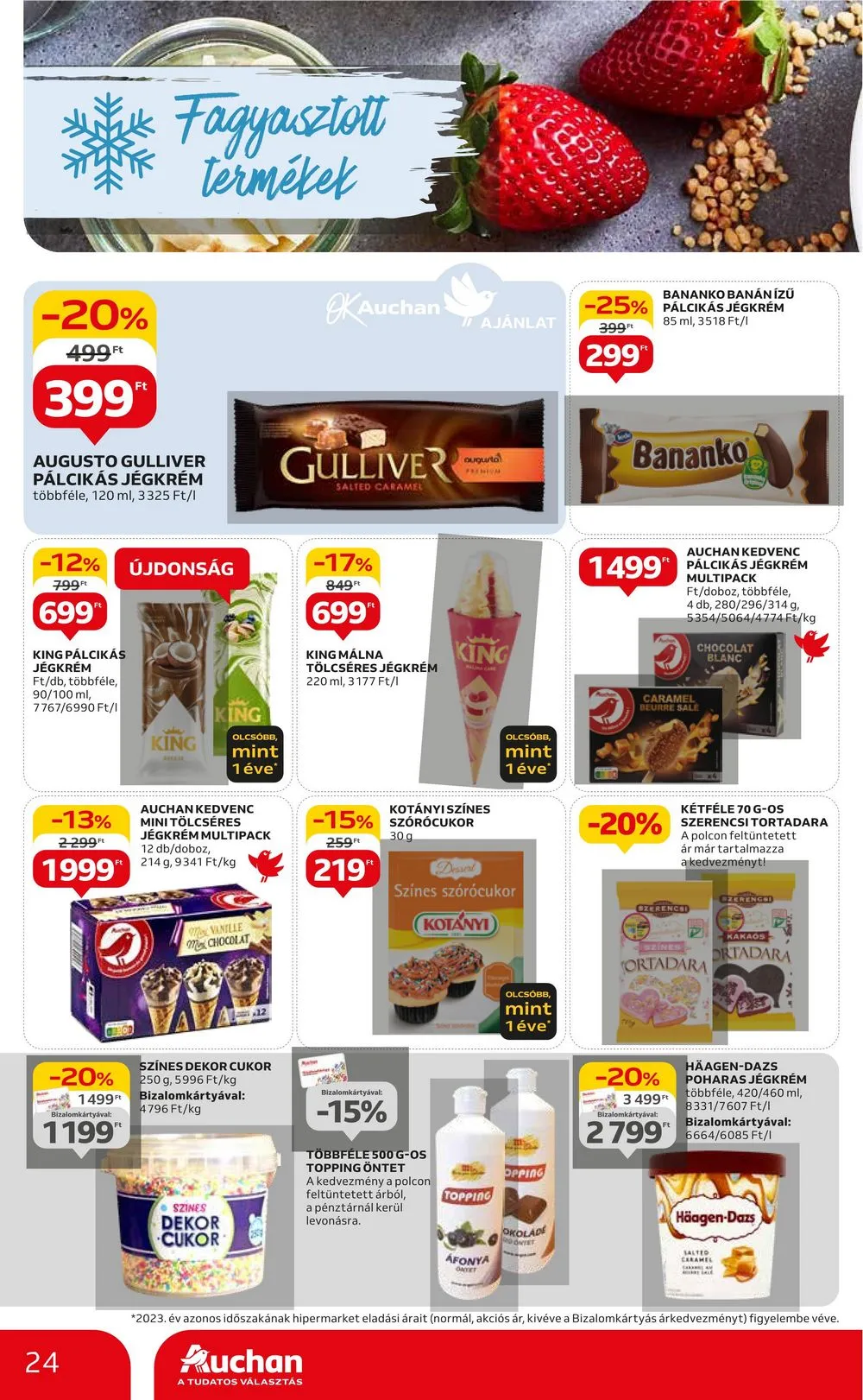 Auchan akciós újság Hipermarket 04.25–04.30 – 24. oldal
