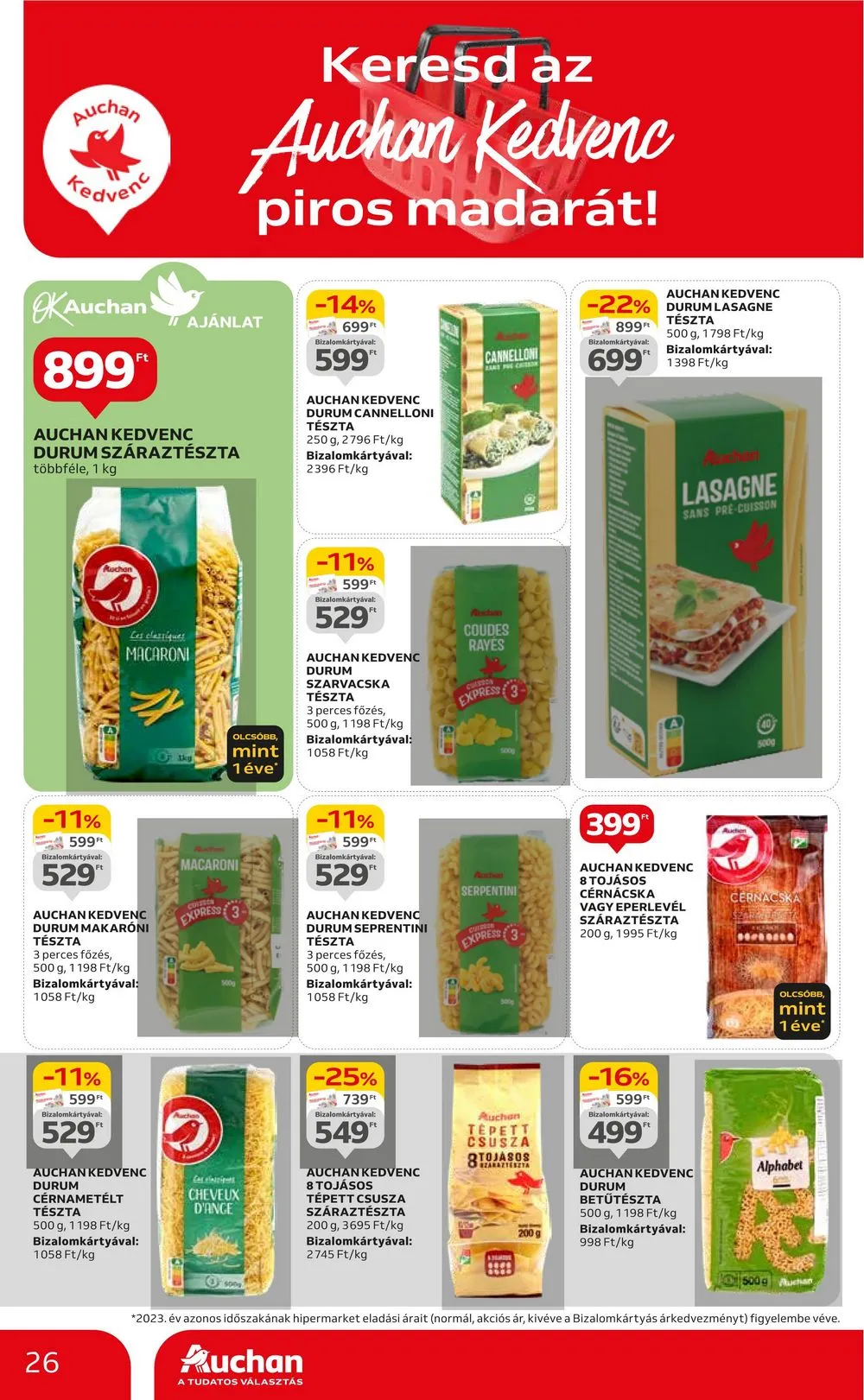Auchan akciós újság Hipermarket 04.25–04.30 – 26. oldal