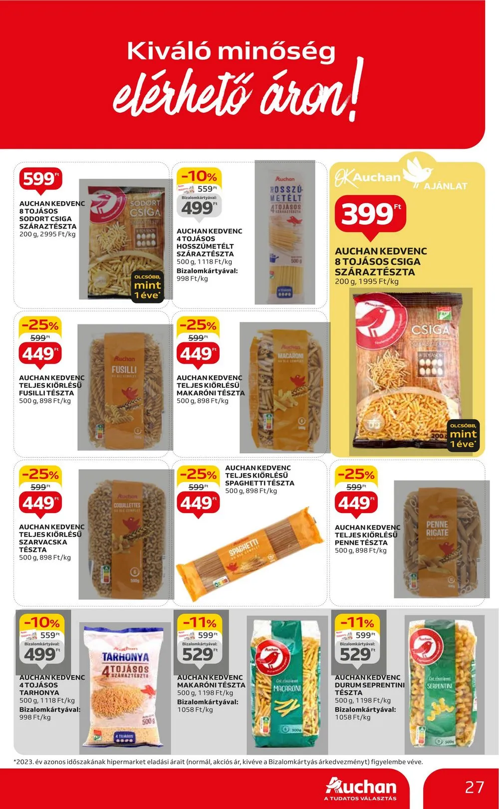 Auchan akciós újság Hipermarket 04.25–04.30 – 27. oldal