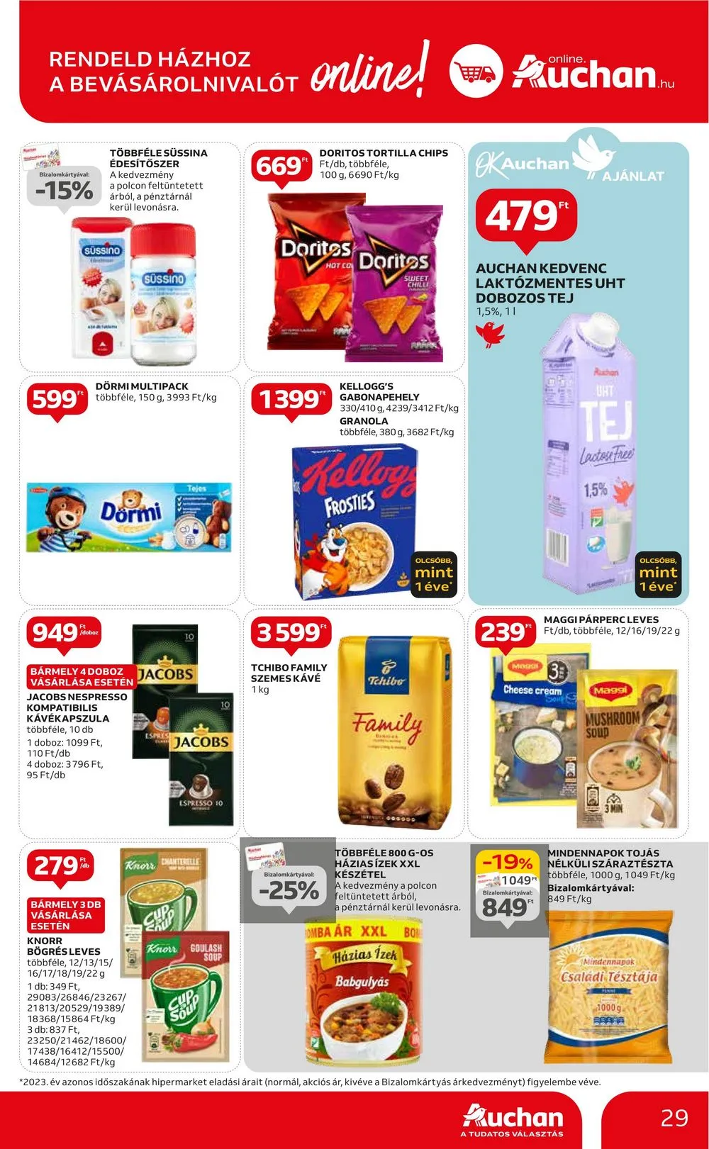Auchan akciós újság Hipermarket 04.25–04.30 – 29. oldal