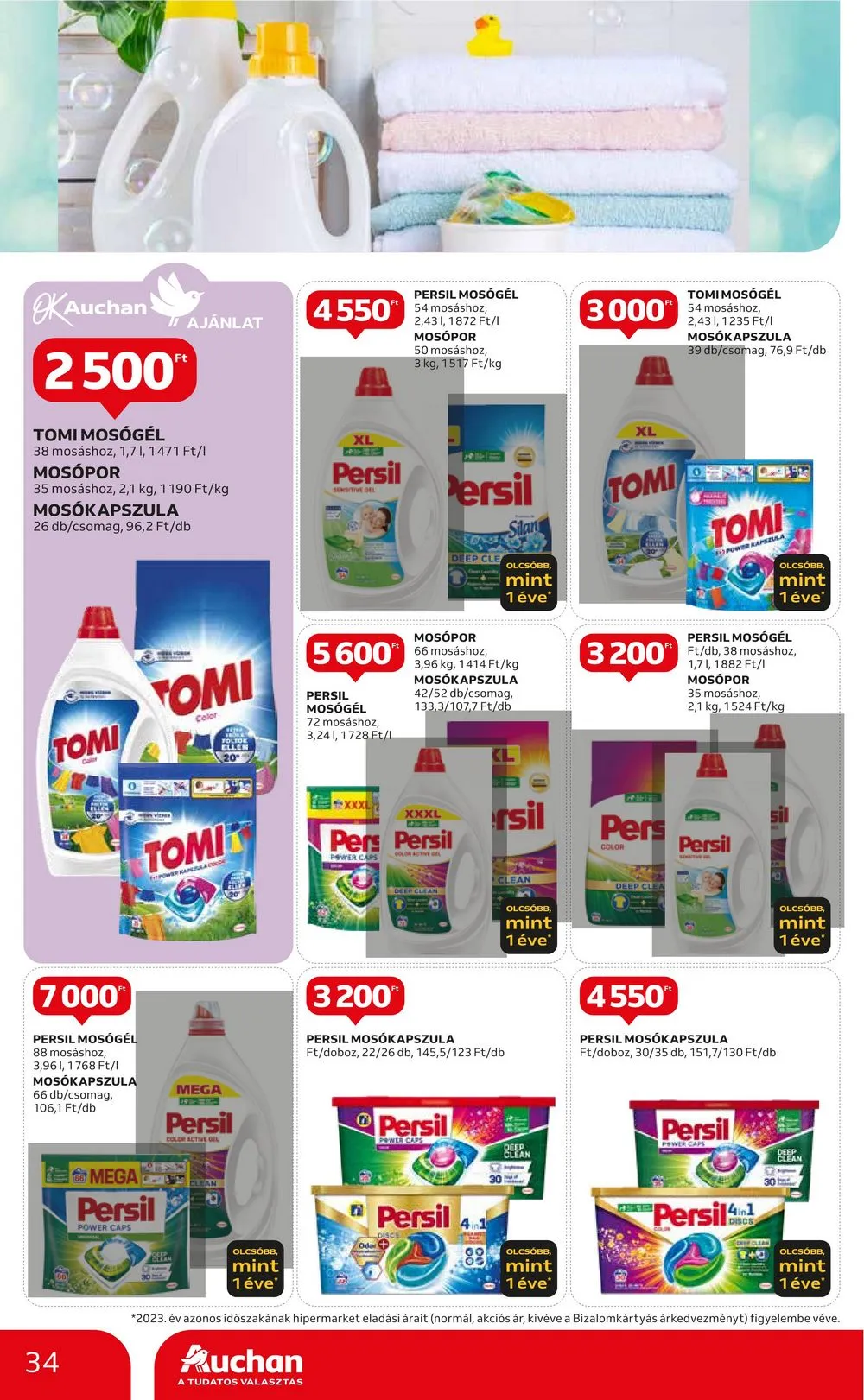 Auchan akciós újság Hipermarket 04.25–04.30 – 34. oldal