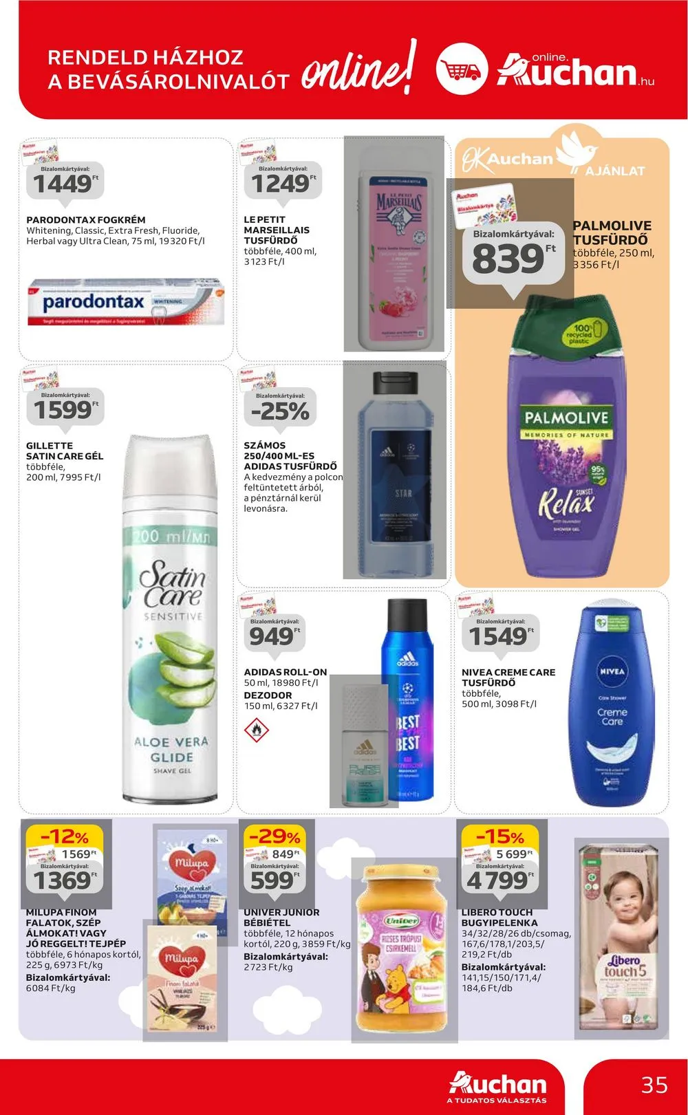 Auchan akciós újság Hipermarket 04.25–04.30 – 35. oldal