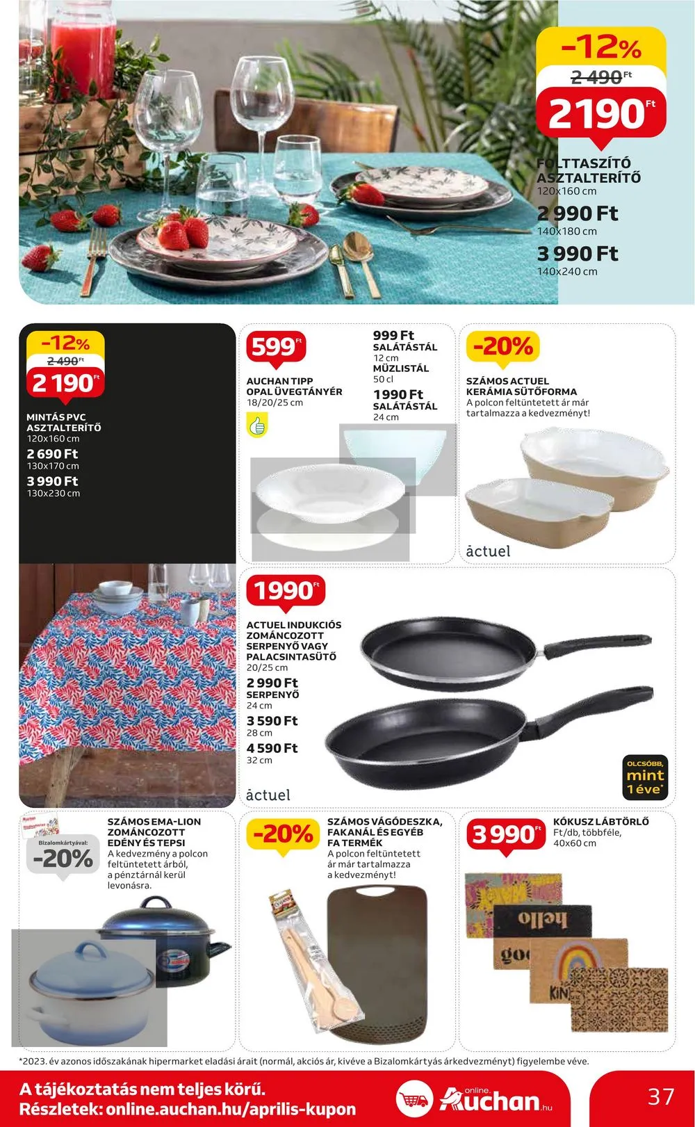 Auchan akciós újság Hipermarket 04.25–04.30 – 37. oldal