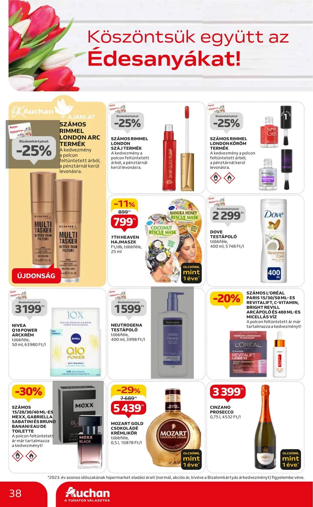Auchan akciós újság Hipermarket 04.25–04.30 – 38. oldal