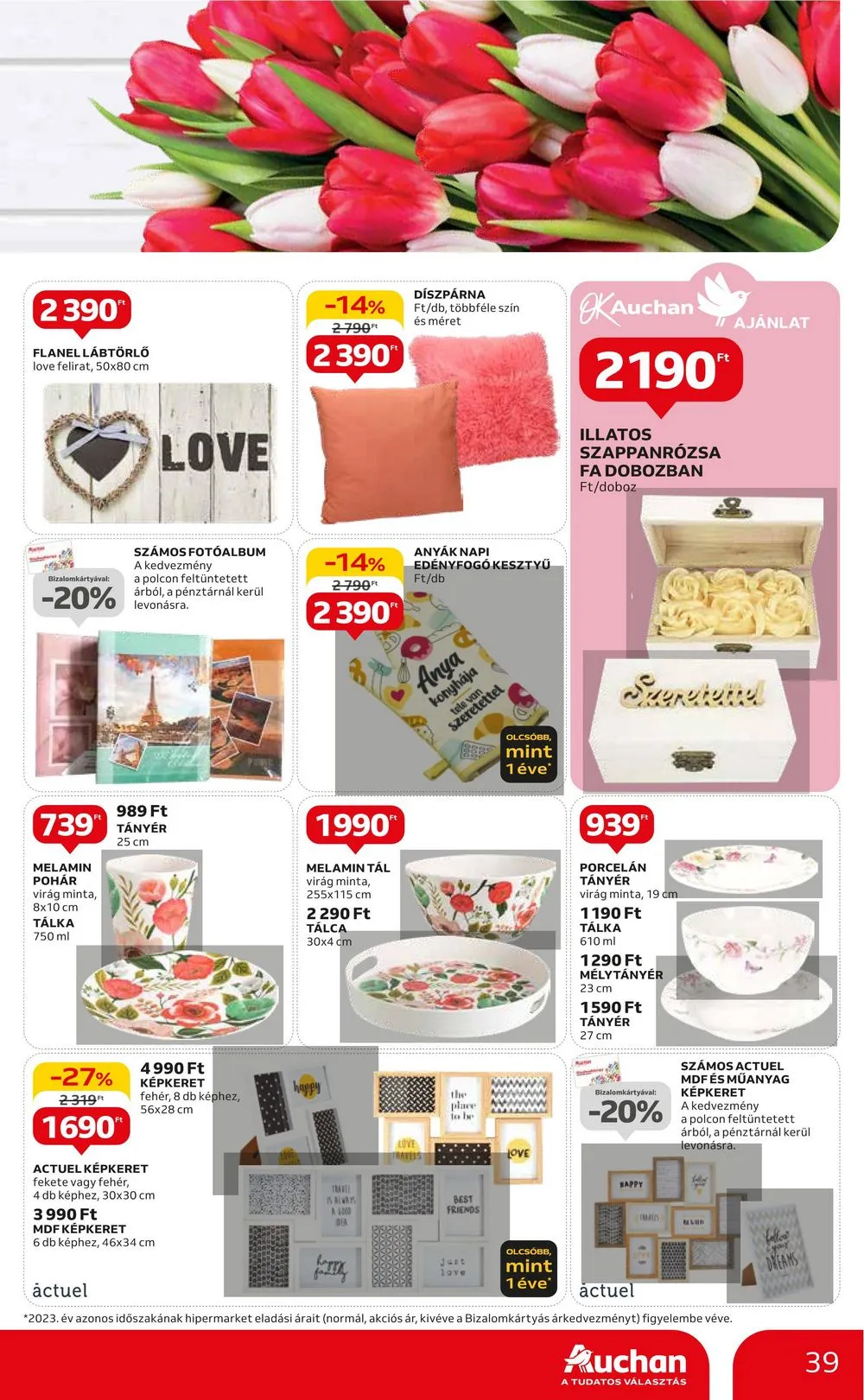 Auchan akciós újság Hipermarket 04.25–04.30 – 39. oldal