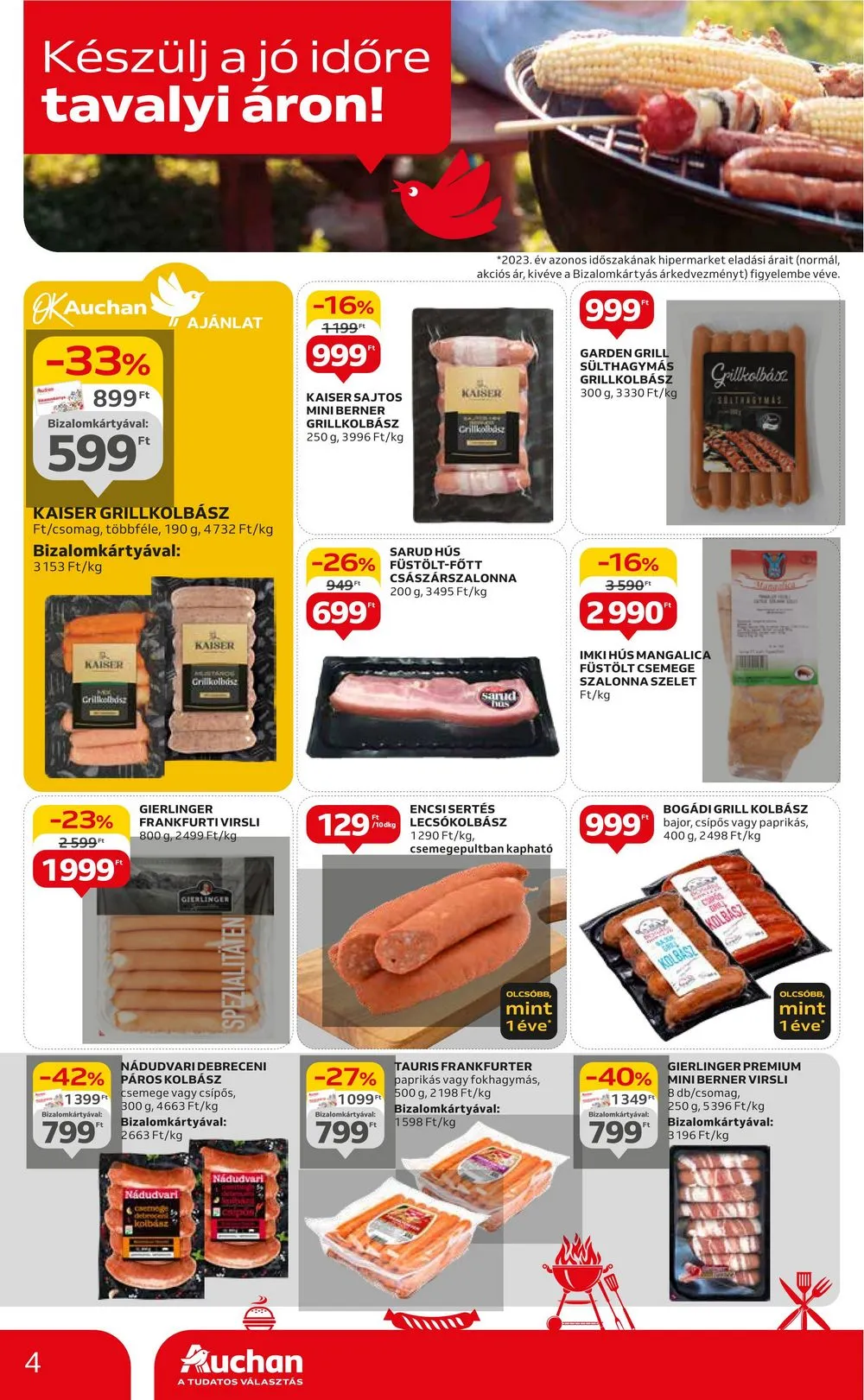 Auchan akciós újság Hipermarket 04.25–04.30 – 4. oldal