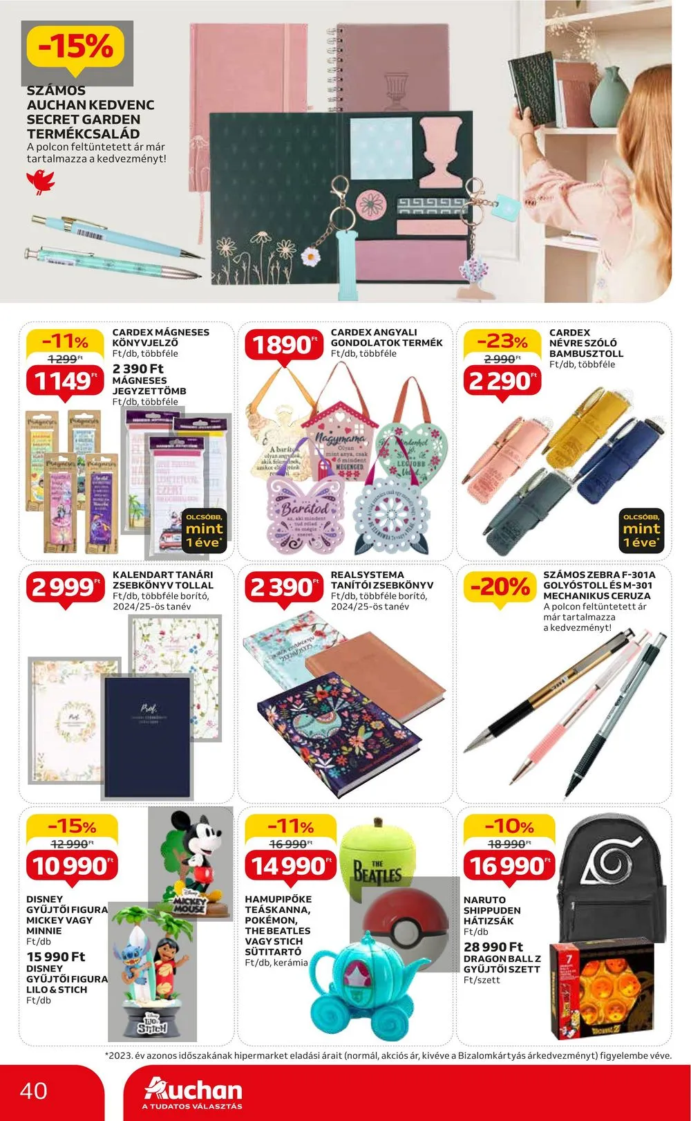 Auchan akciós újság Hipermarket 04.25–04.30 – 40. oldal