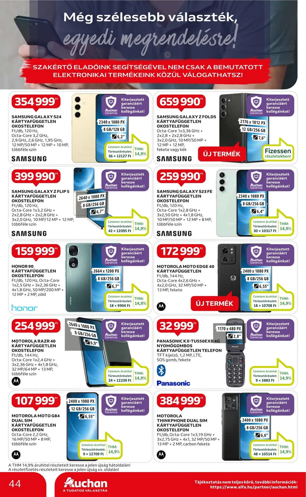 Auchan akciós újság Hipermarket 04.25–04.30 – 44. oldal