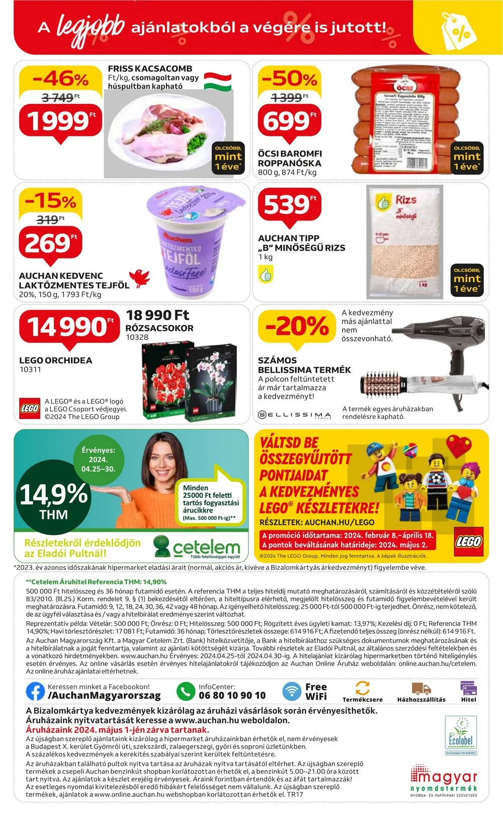 Auchan akciós újság Hipermarket 04.25–04.30 – 48. oldal
