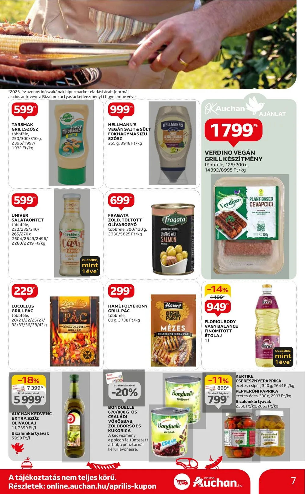 Auchan akciós újság Hipermarket 04.25–04.30 – 7. oldal