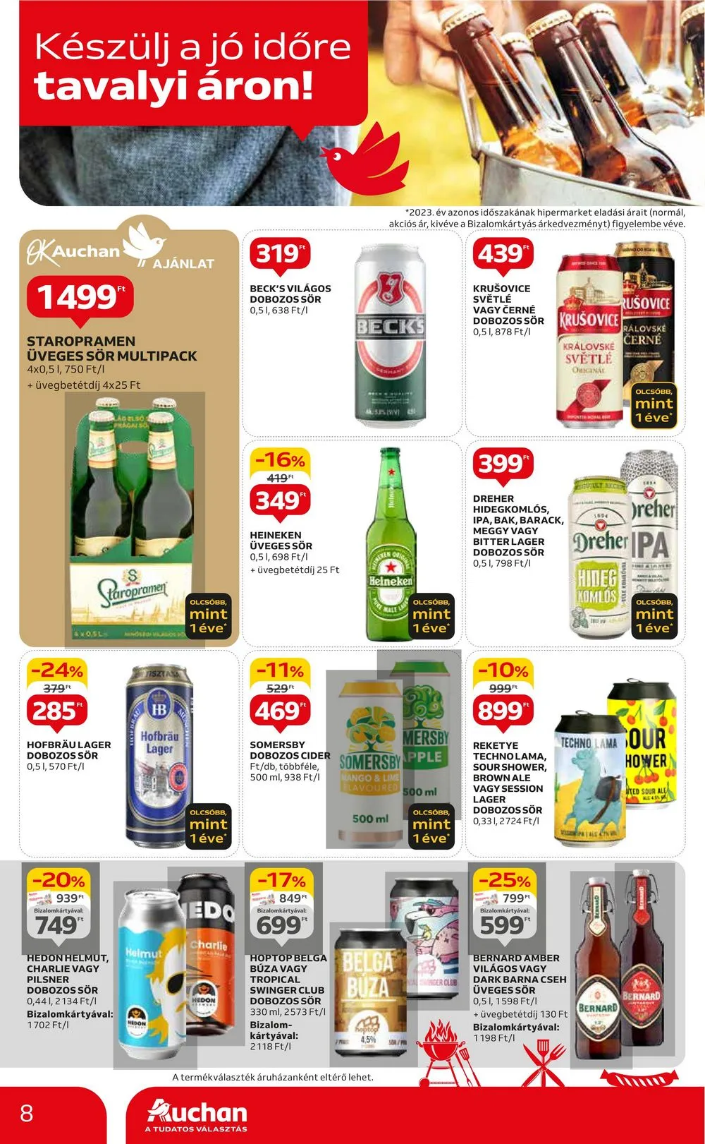 Auchan akciós újság Hipermarket 04.25–04.30 – 8. oldal