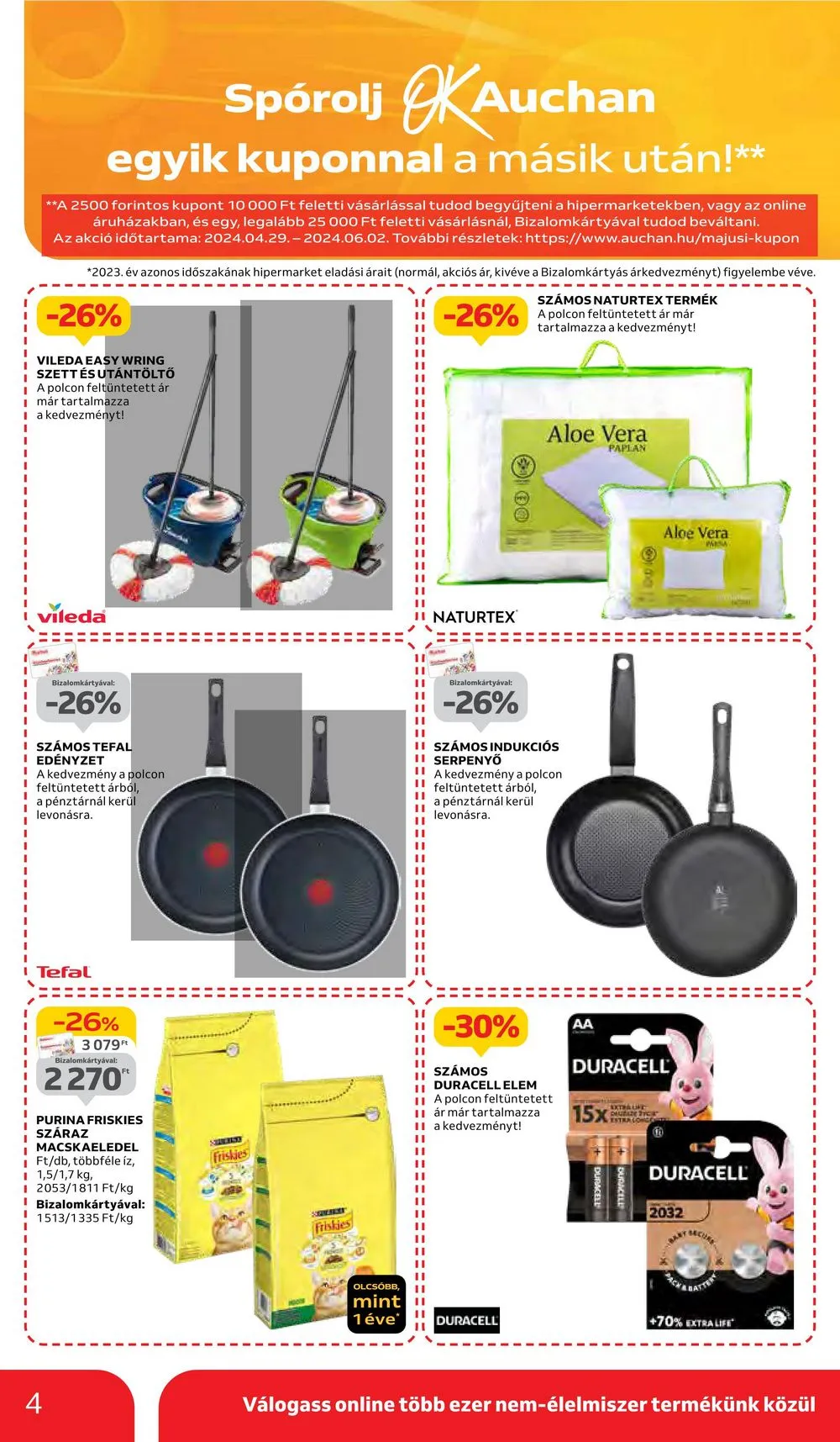Auchan akciós újság Hipermarket 05.02–05.08 – 4. oldal