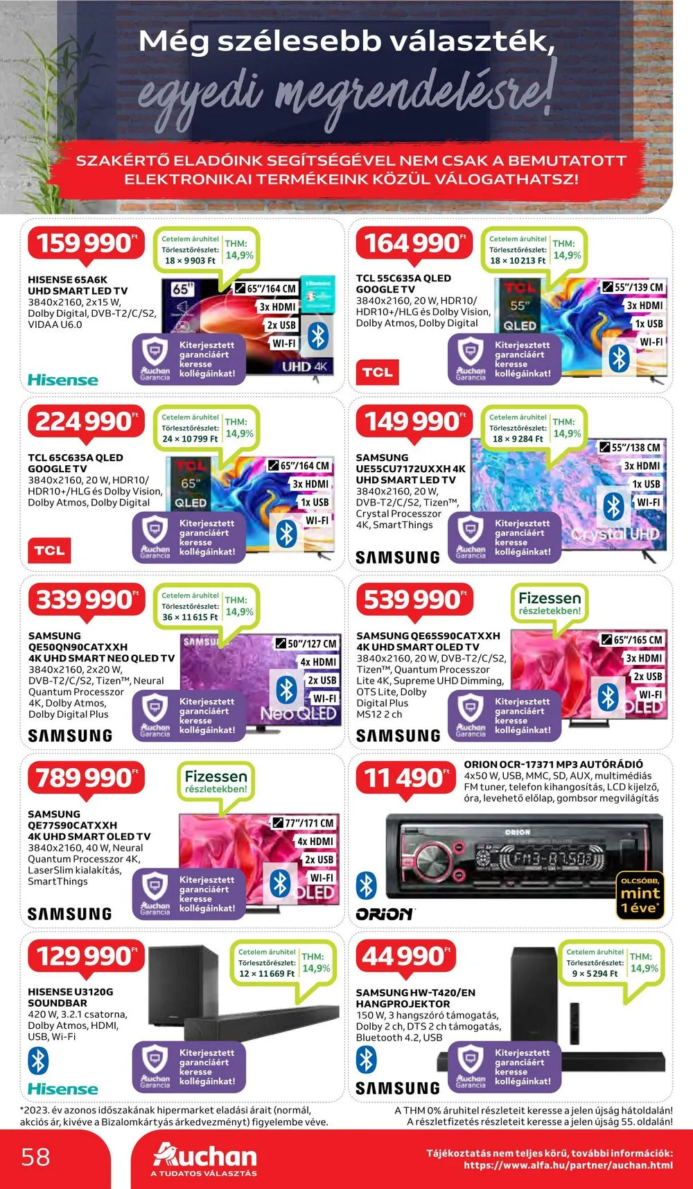 Auchan akciós újság Hipermarket 05.02–05.08 – 58. oldal