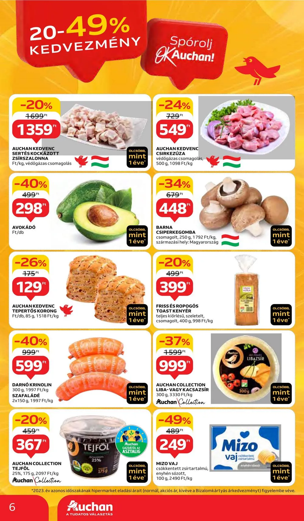 Auchan akciós újság Hipermarket 05.02–05.08 – 6. oldal